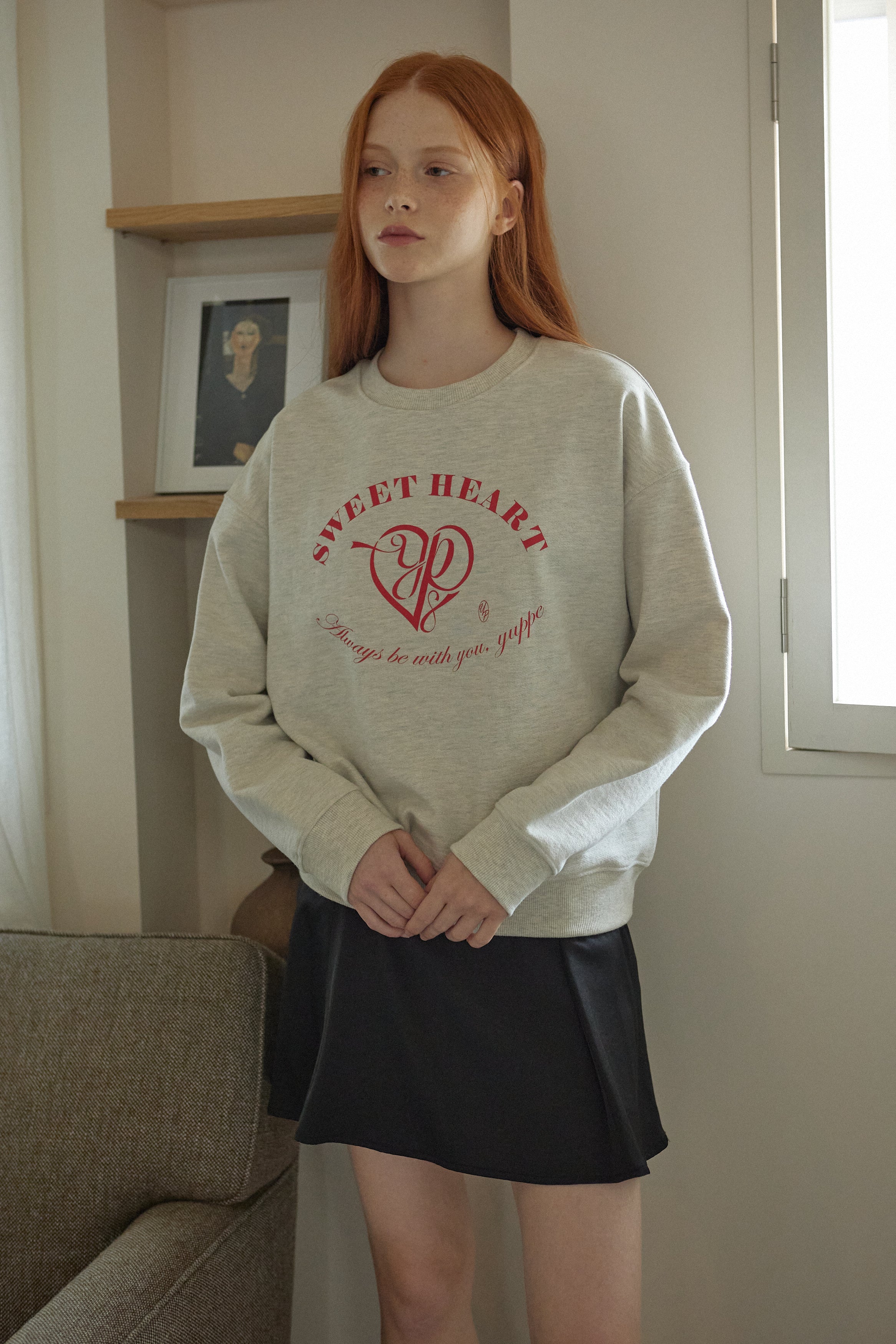 HEART SWEATSHIRT_OATMEAL