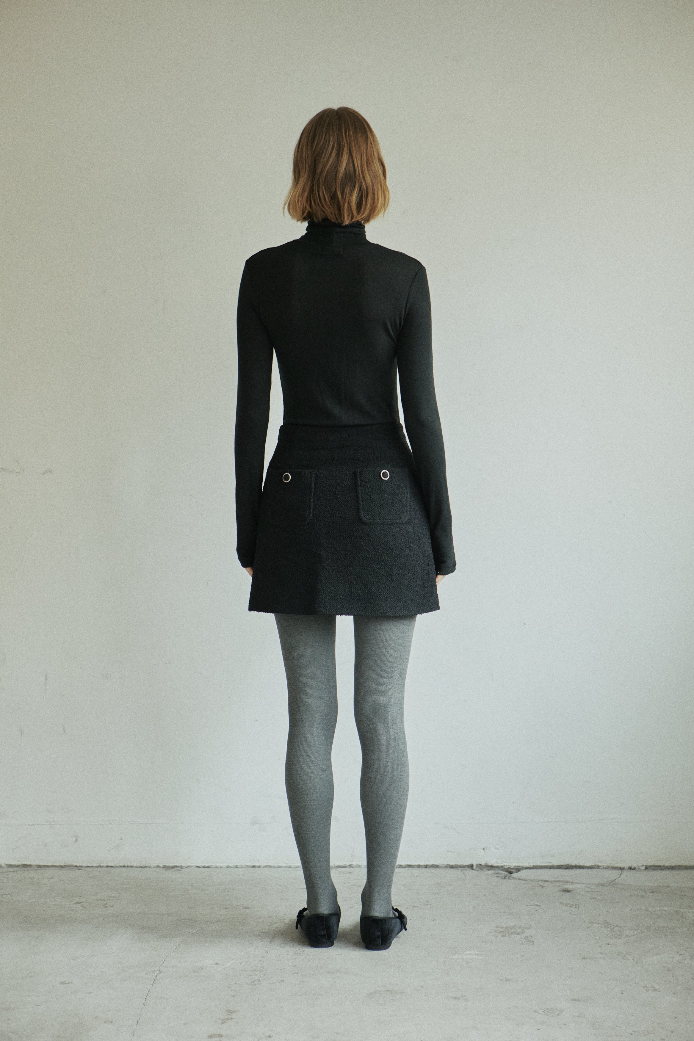 BASIC TURTLENECK T-SHIRT_BLACK