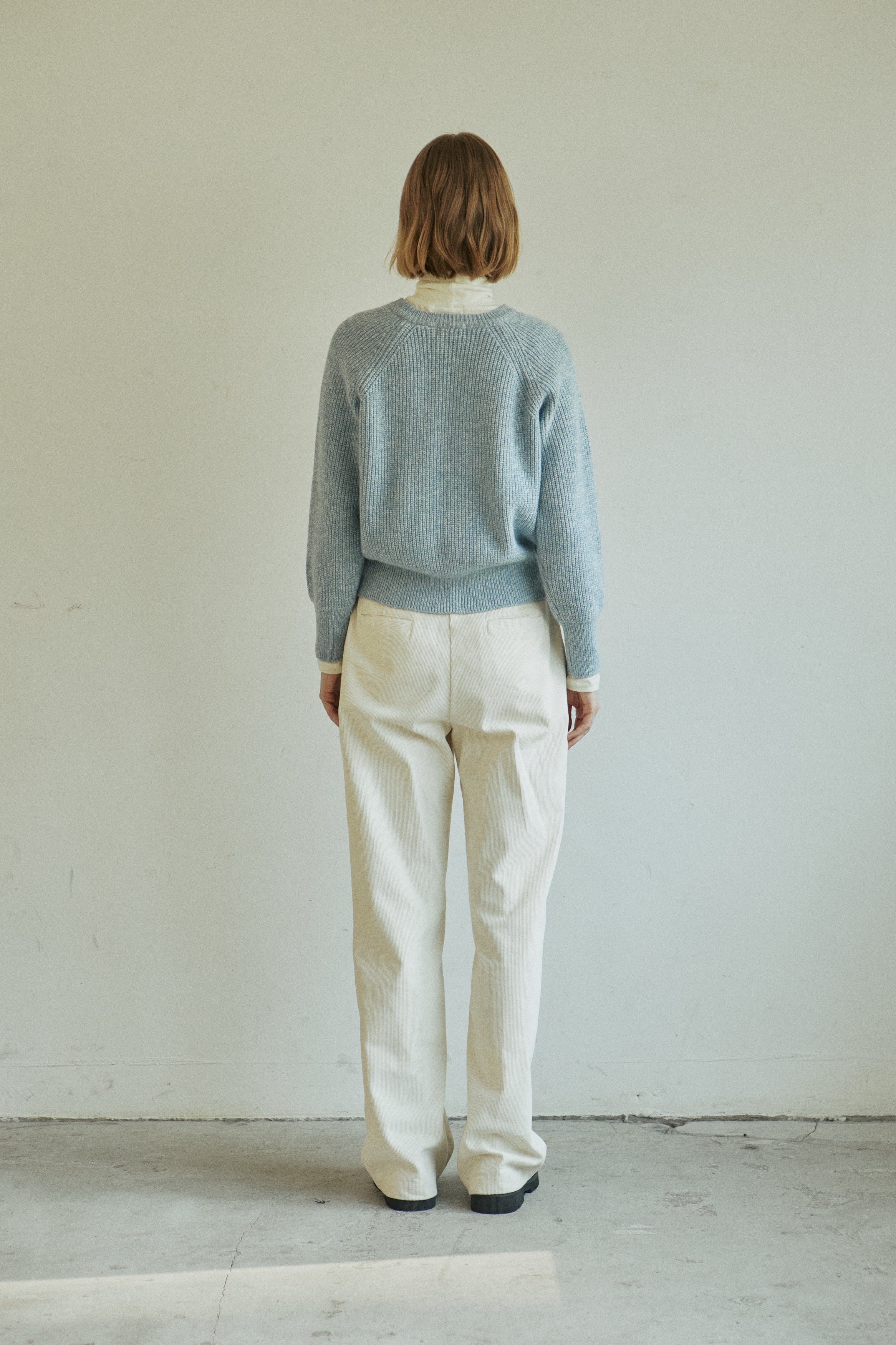 MIX WOOL KNIT_SKY BLUE