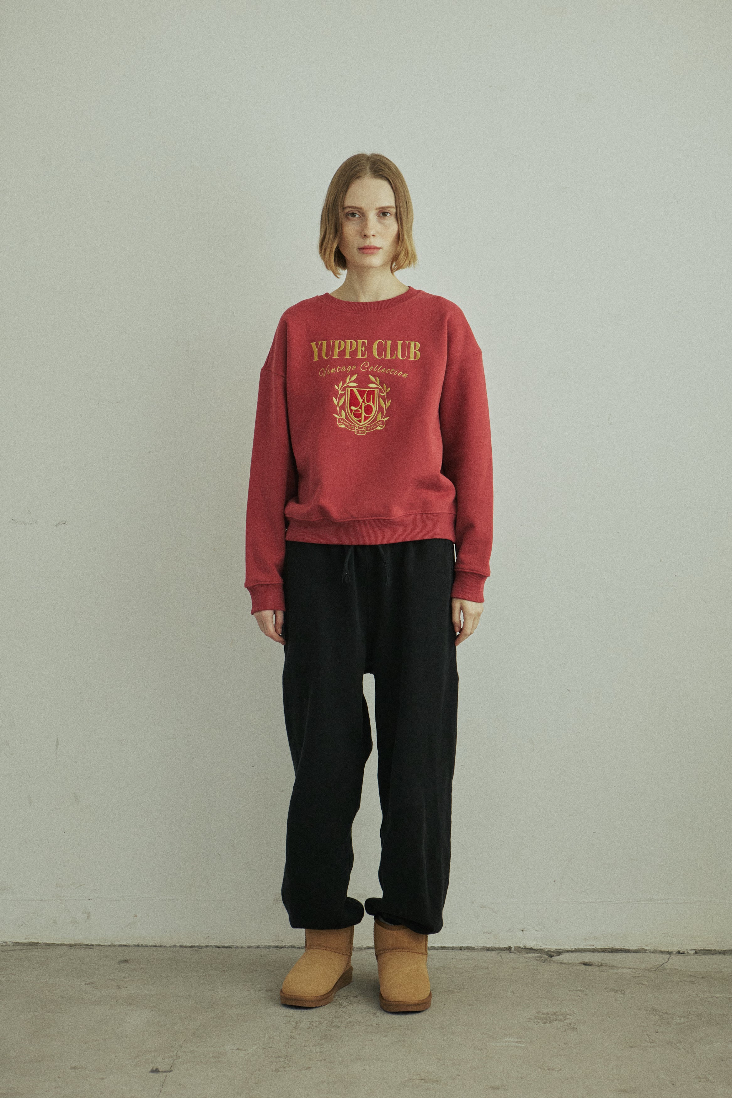 FLAG SWEATSHIRT_ROUGE