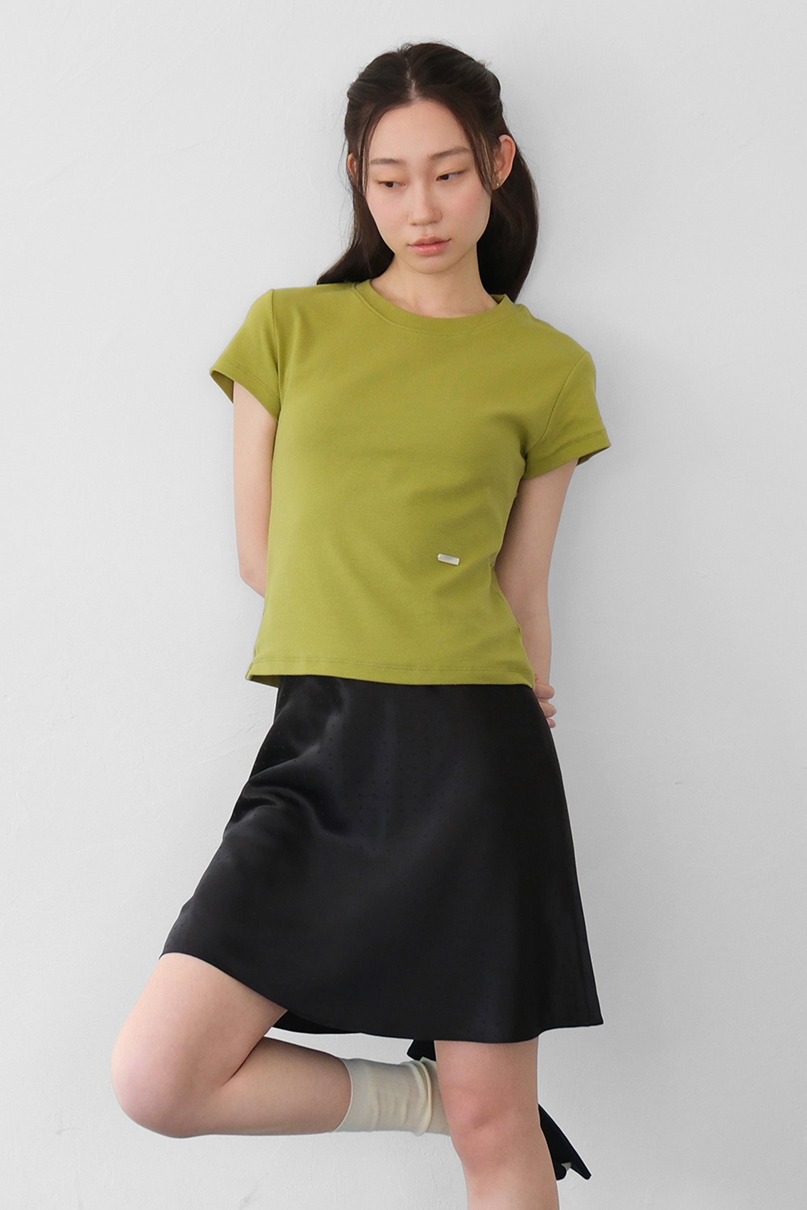 MOUI EASY COTTON T-SHIRT_OLIVE