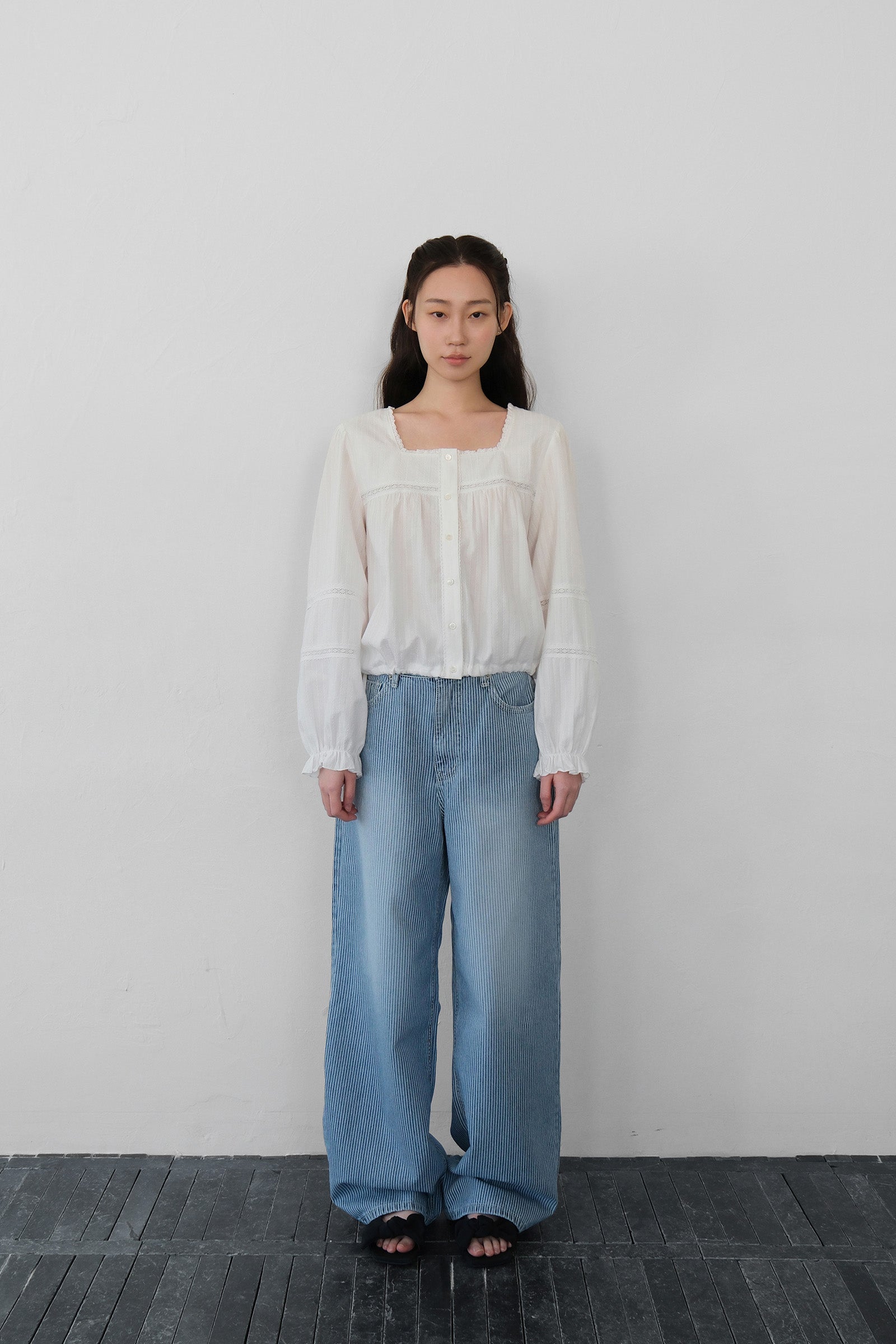 MOUI CHEMISIER EN DENTELLE NOA_ IVOIRE