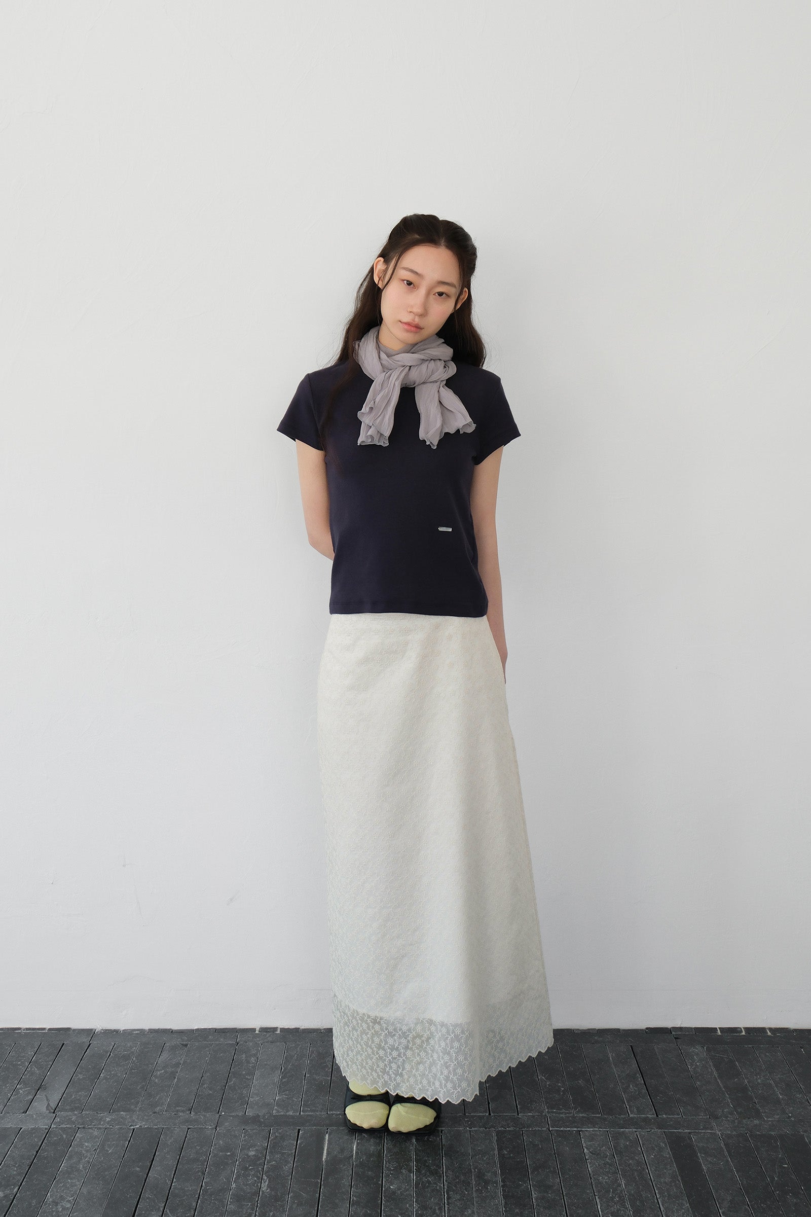 MOUI T-SHIRT EN COTON_BLEU MARINE