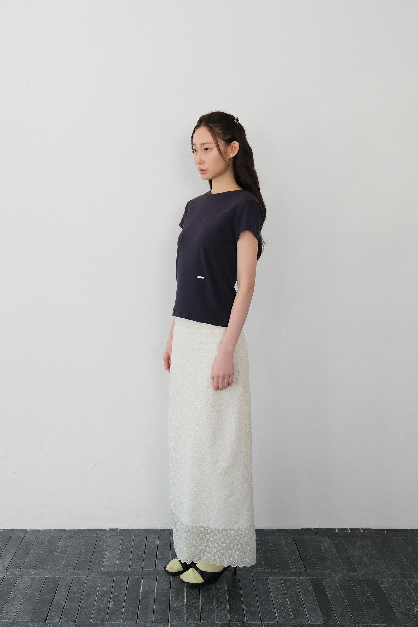 MOUI T-SHIRT EN COTON_BLEU MARINE