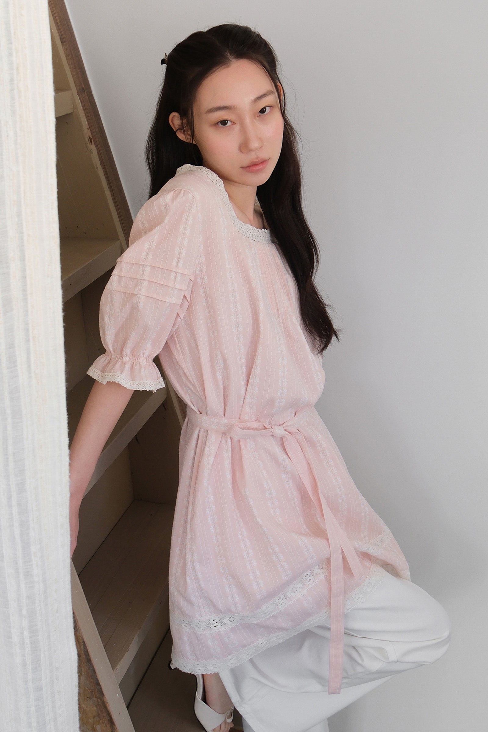 MOUI MORNING LACE DRESS_PINK