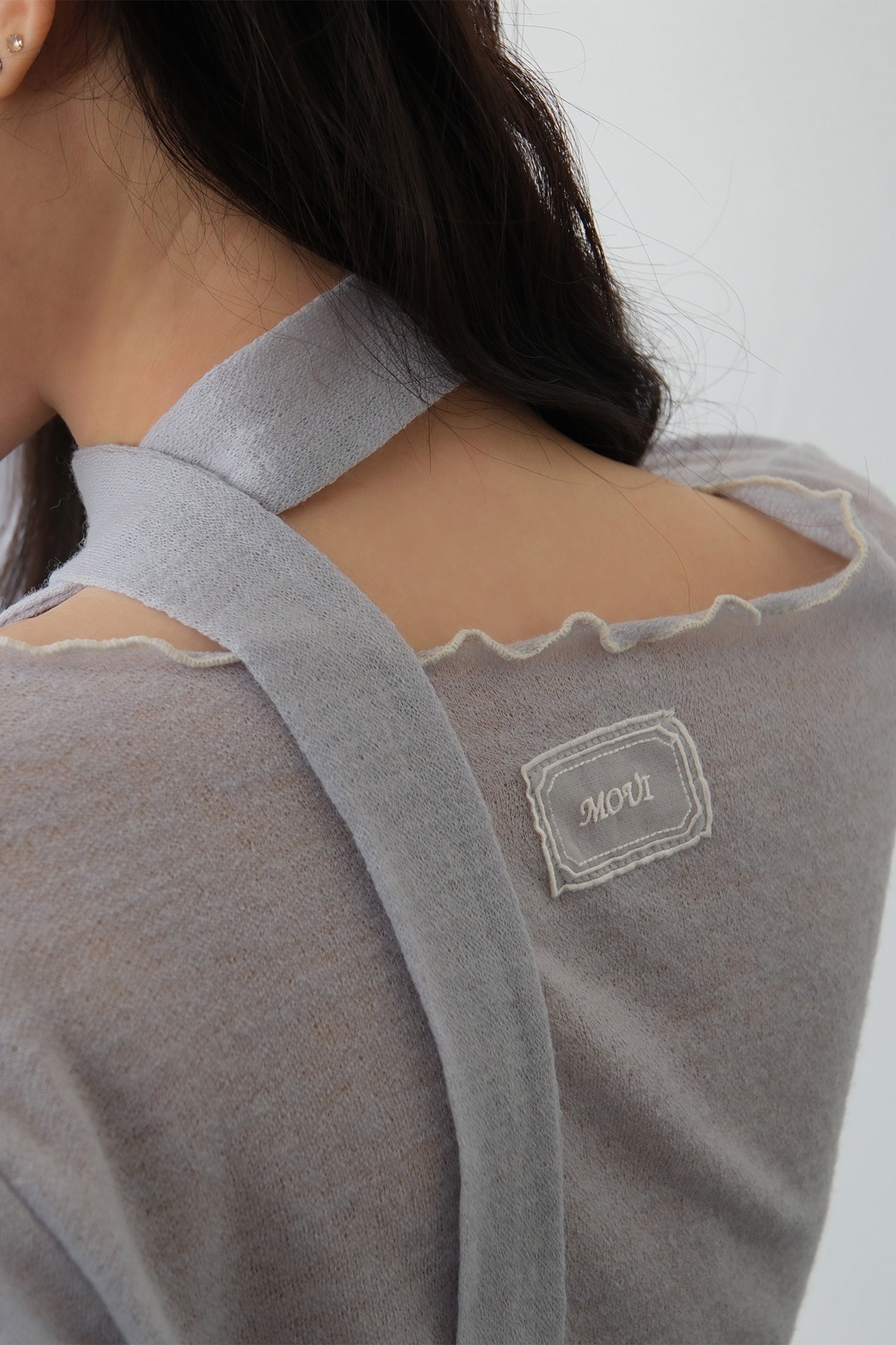 MOUI MUSK CARDIGAN_GREY BLUE