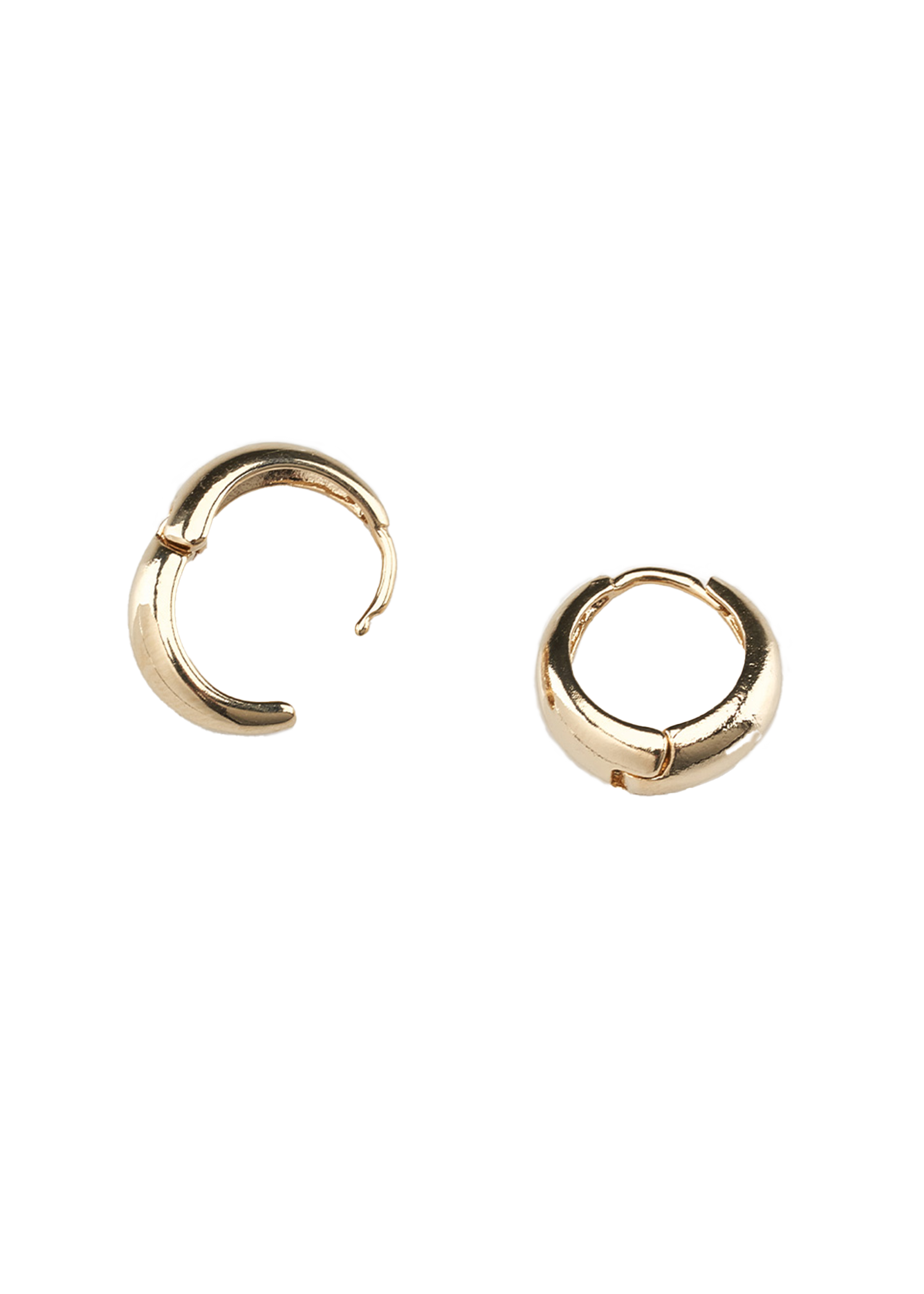 BASIC RING EARRINGS_GOLD