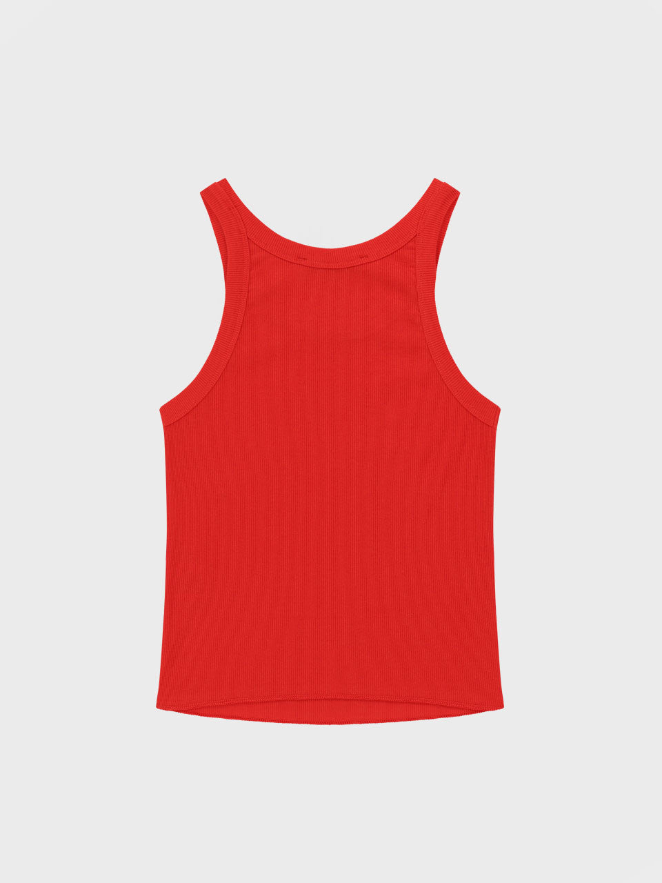 COTTON SLEEVELESS TOP_RED