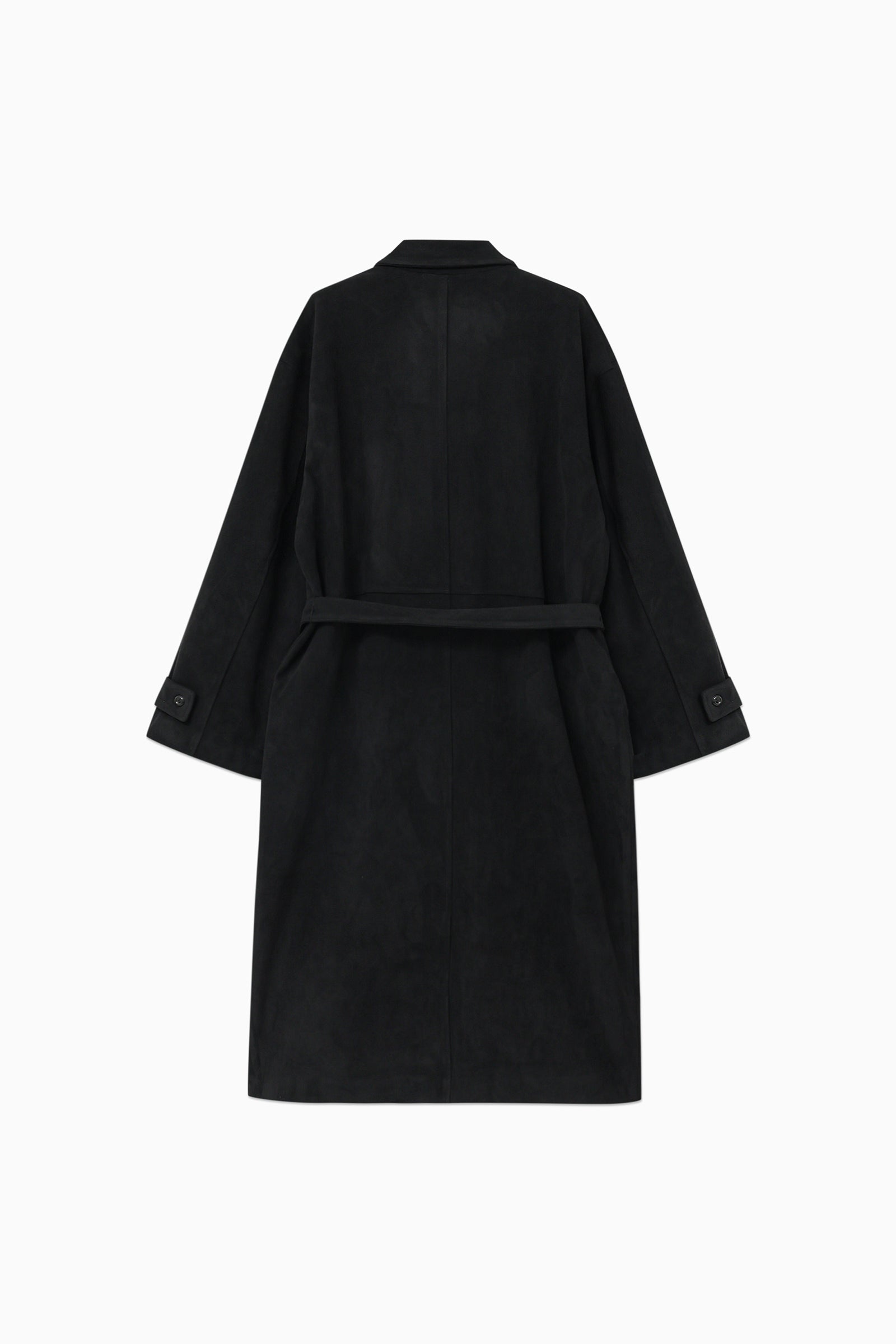 MANTEAU LONG EN SUÉDINE_NOIR