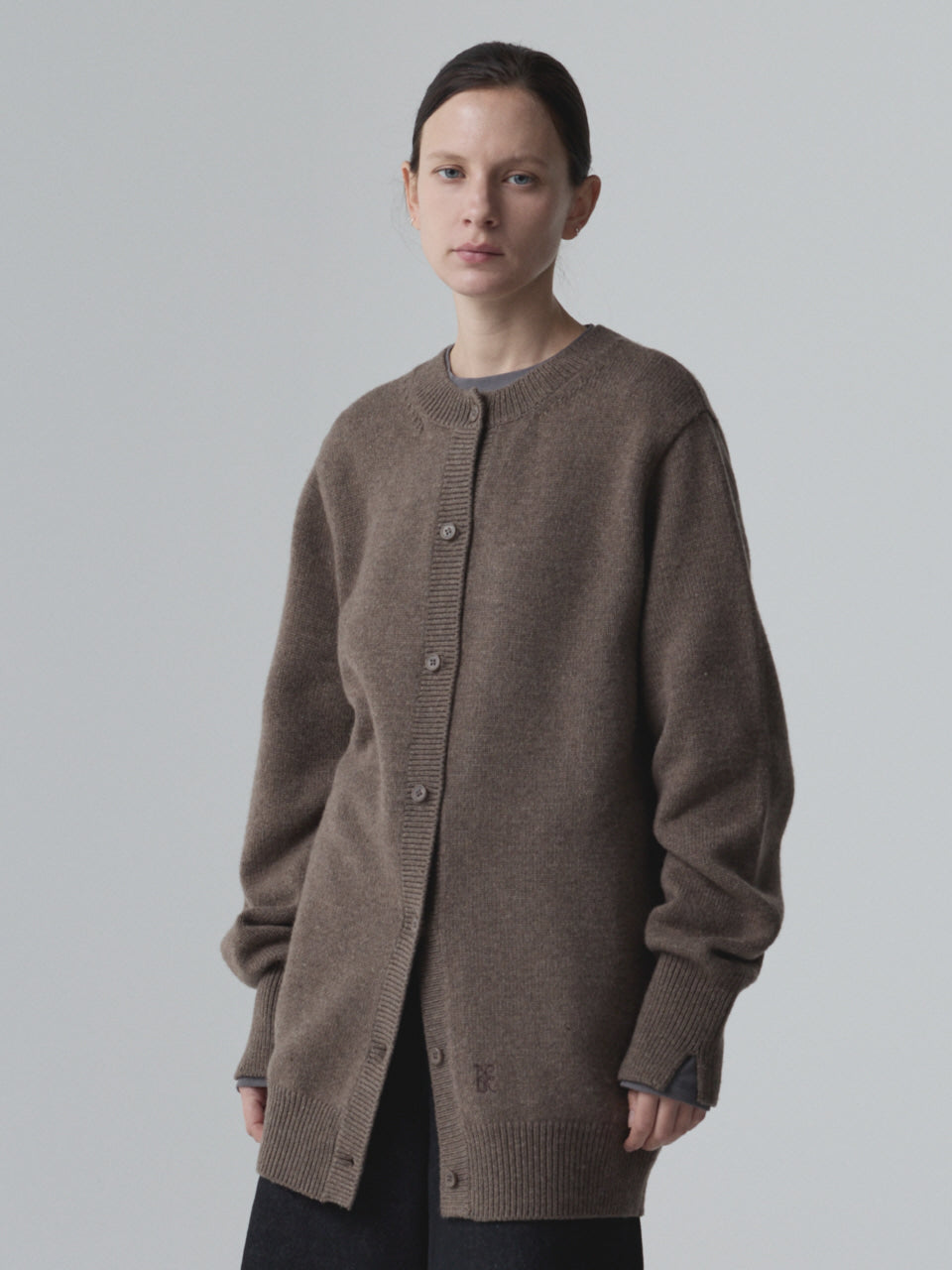 DOUBLEWAY CARDIGAN_BROWN