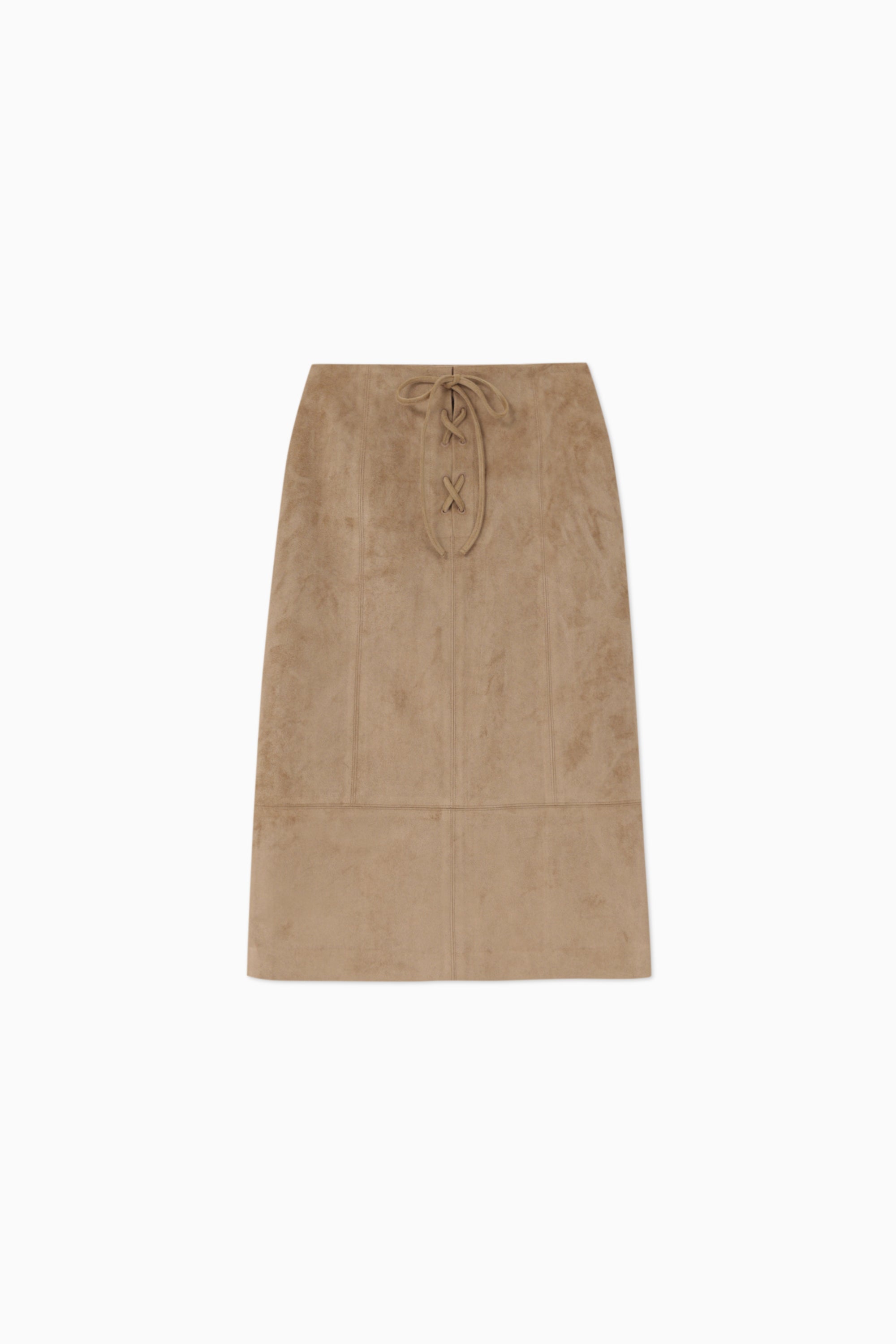 AVIGNON SUEDE SKIRT_BEIGE