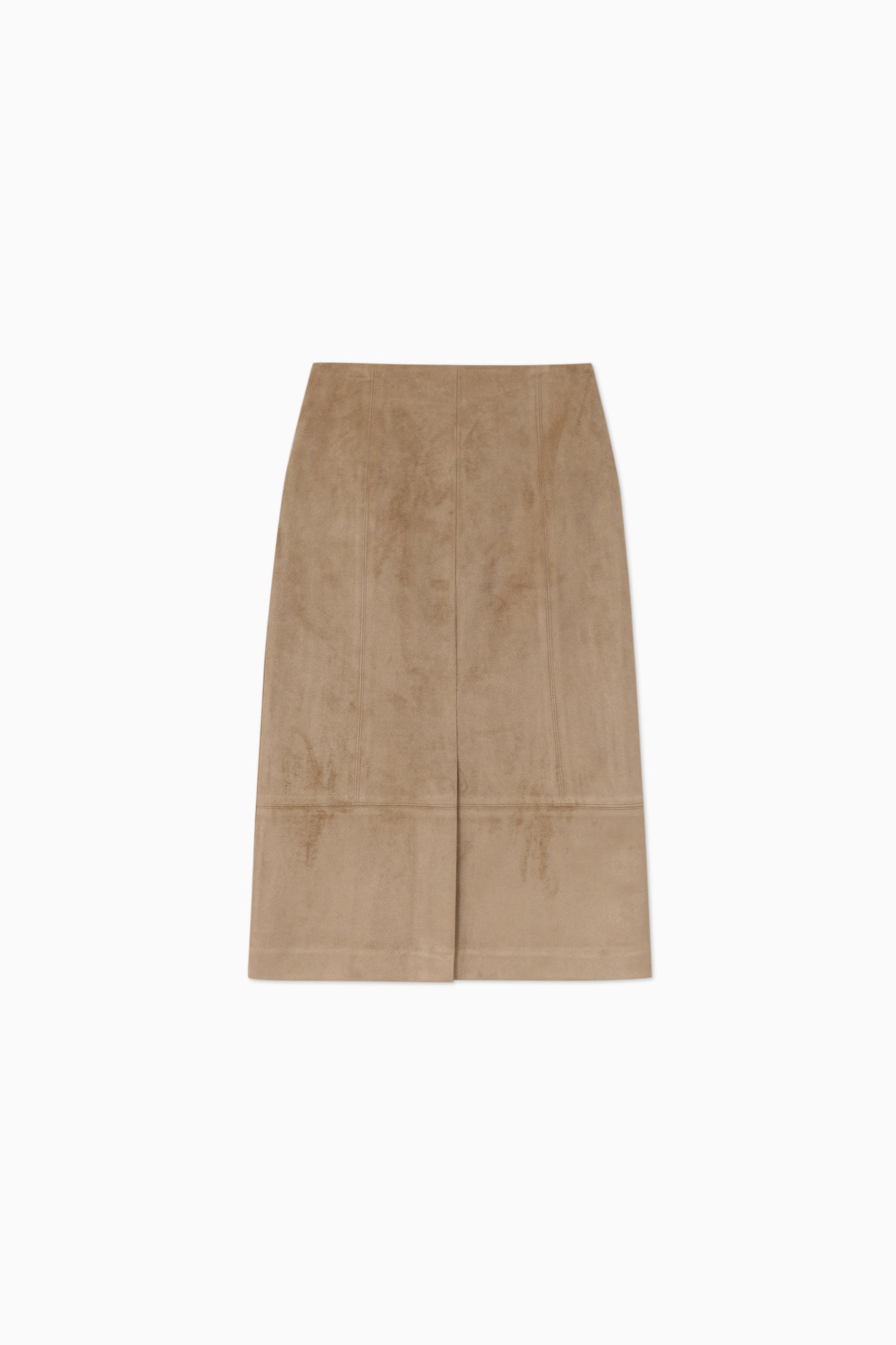 AVIGNON SUEDE SKIRT_BEIGE