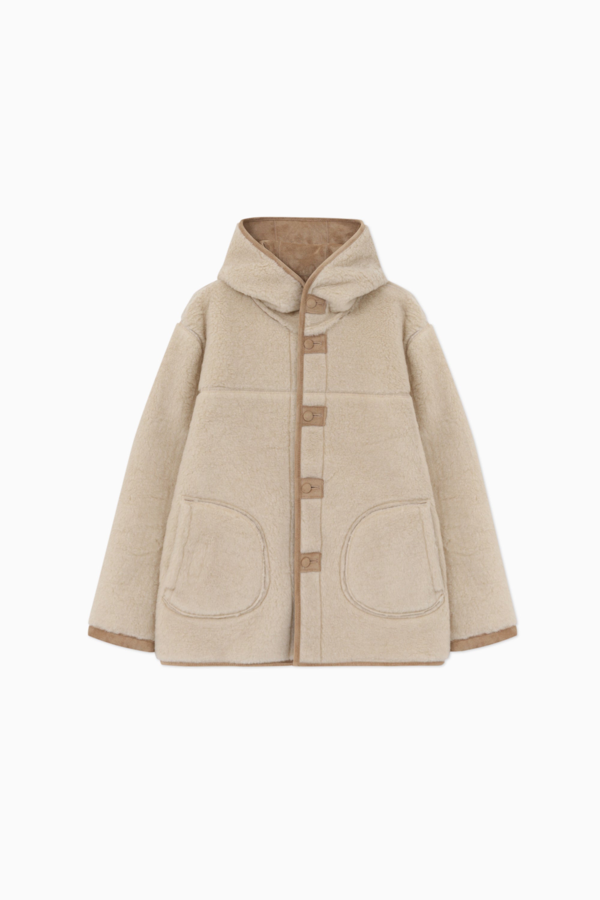 CHICO HOODED REVERSIBLE MUSTANG_BEIGE