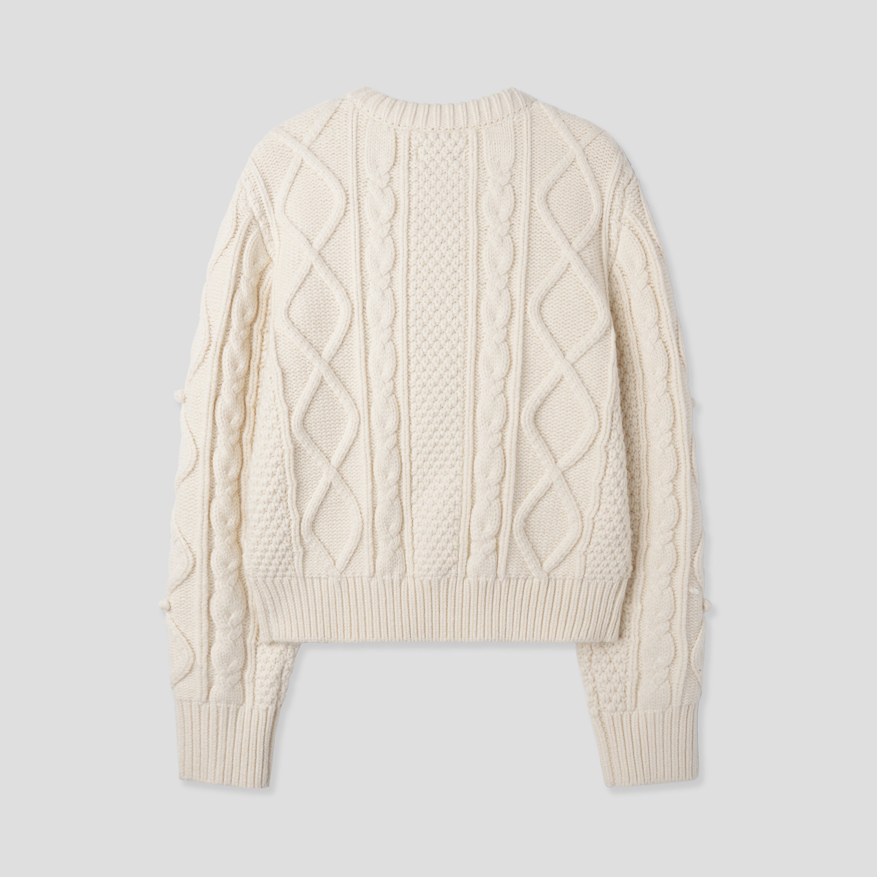 BELL CABLE KNIT_CREME