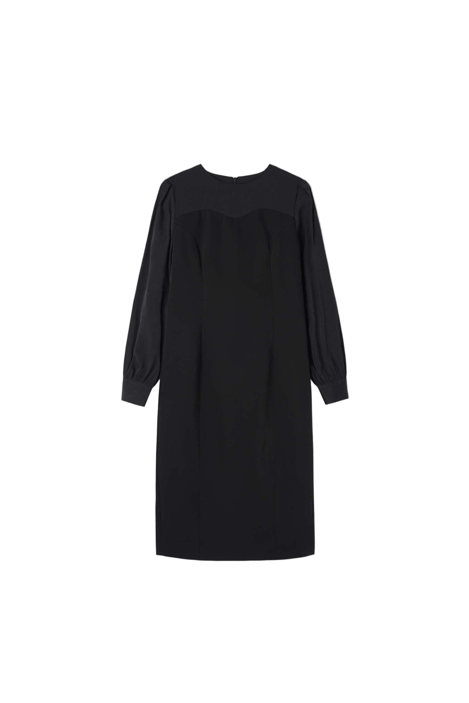 TWO TONE DRESS_BLACK