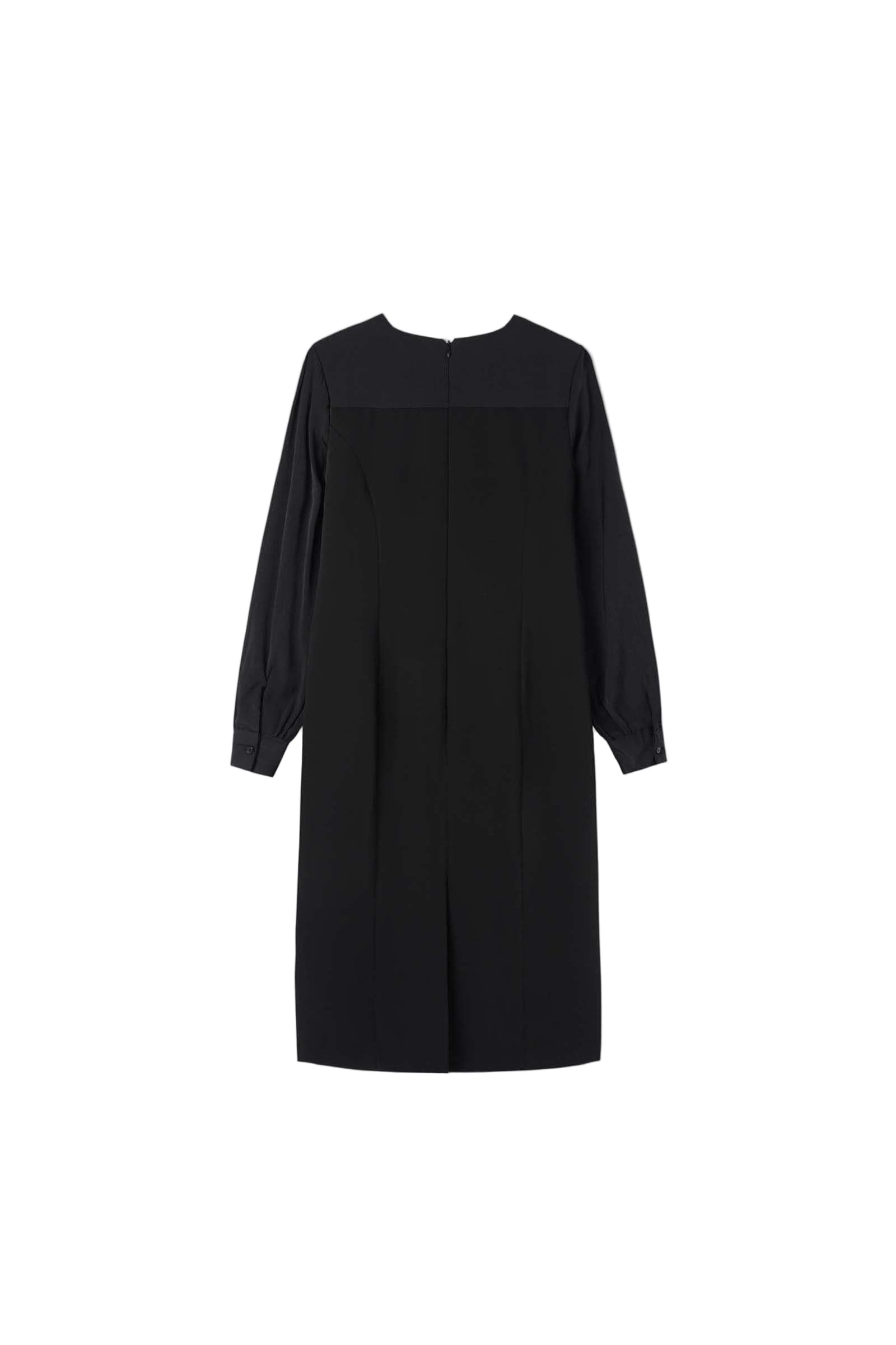 TWO TONE DRESS_BLACK
