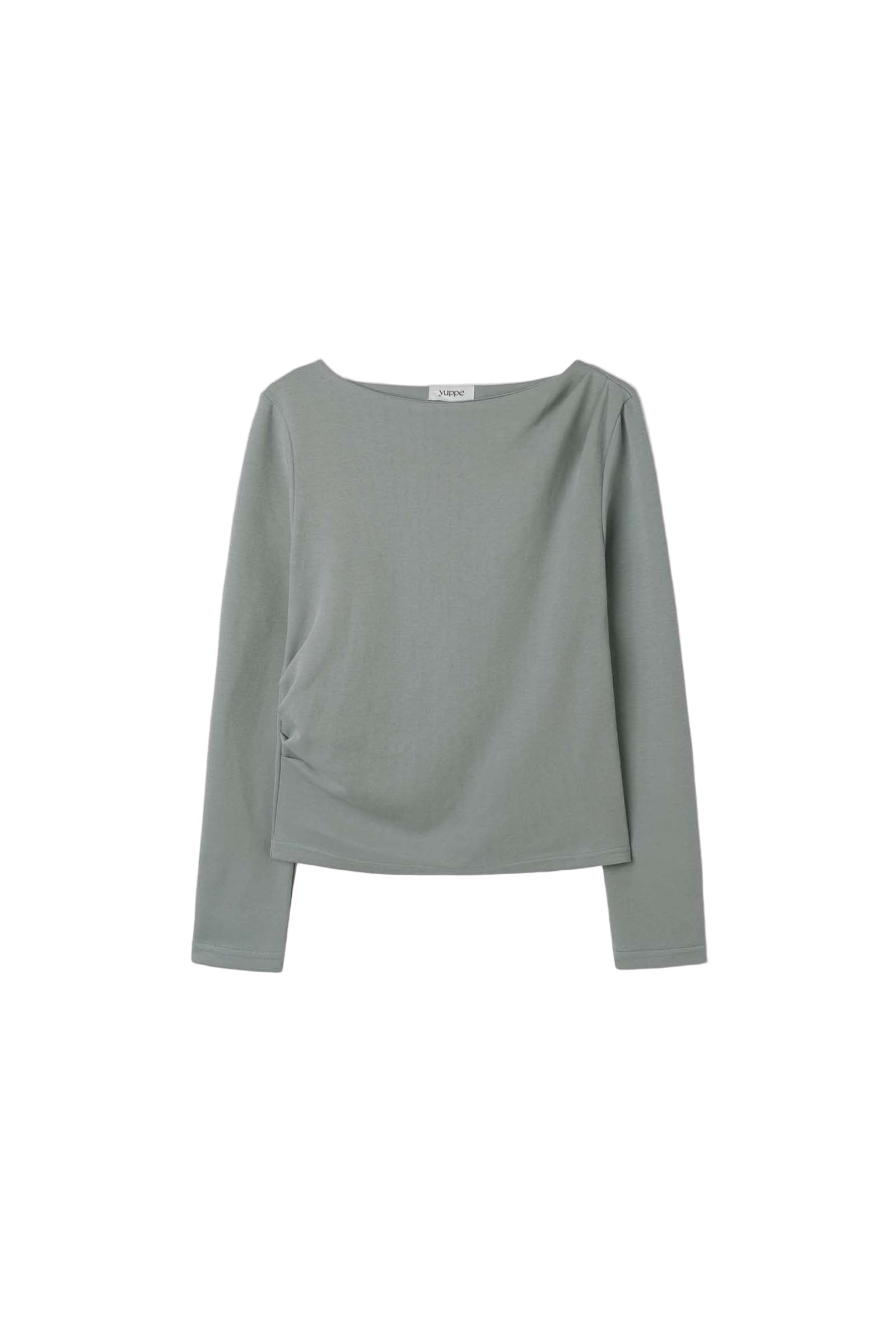 SLIM BOAT T-SHIRT_BLUE GRAY