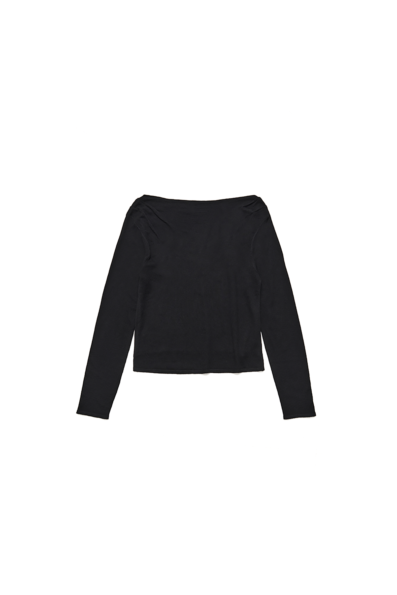 BOAT NECK KNIT_BLACK