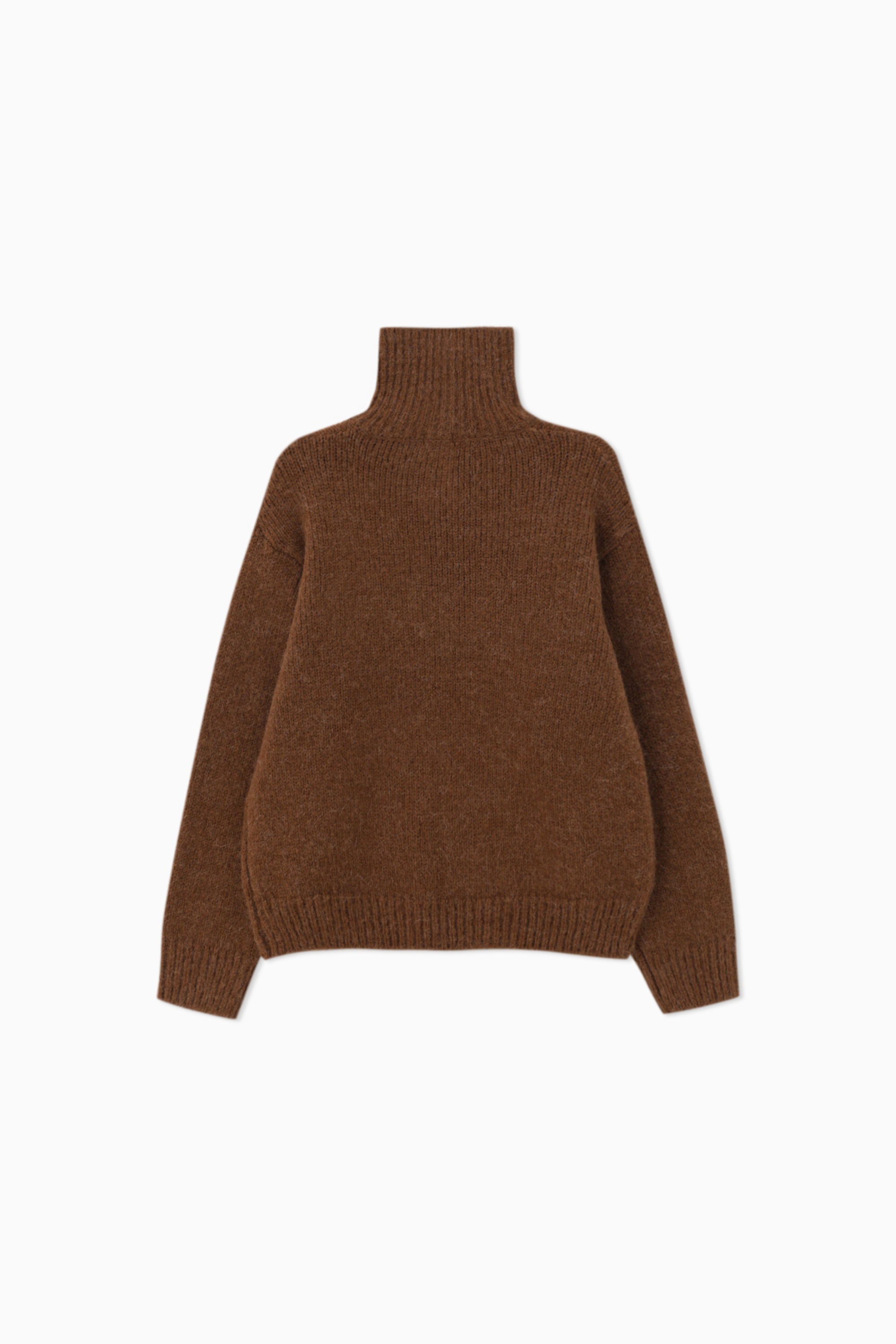 ALPACA BENNY KNIT_BROWN