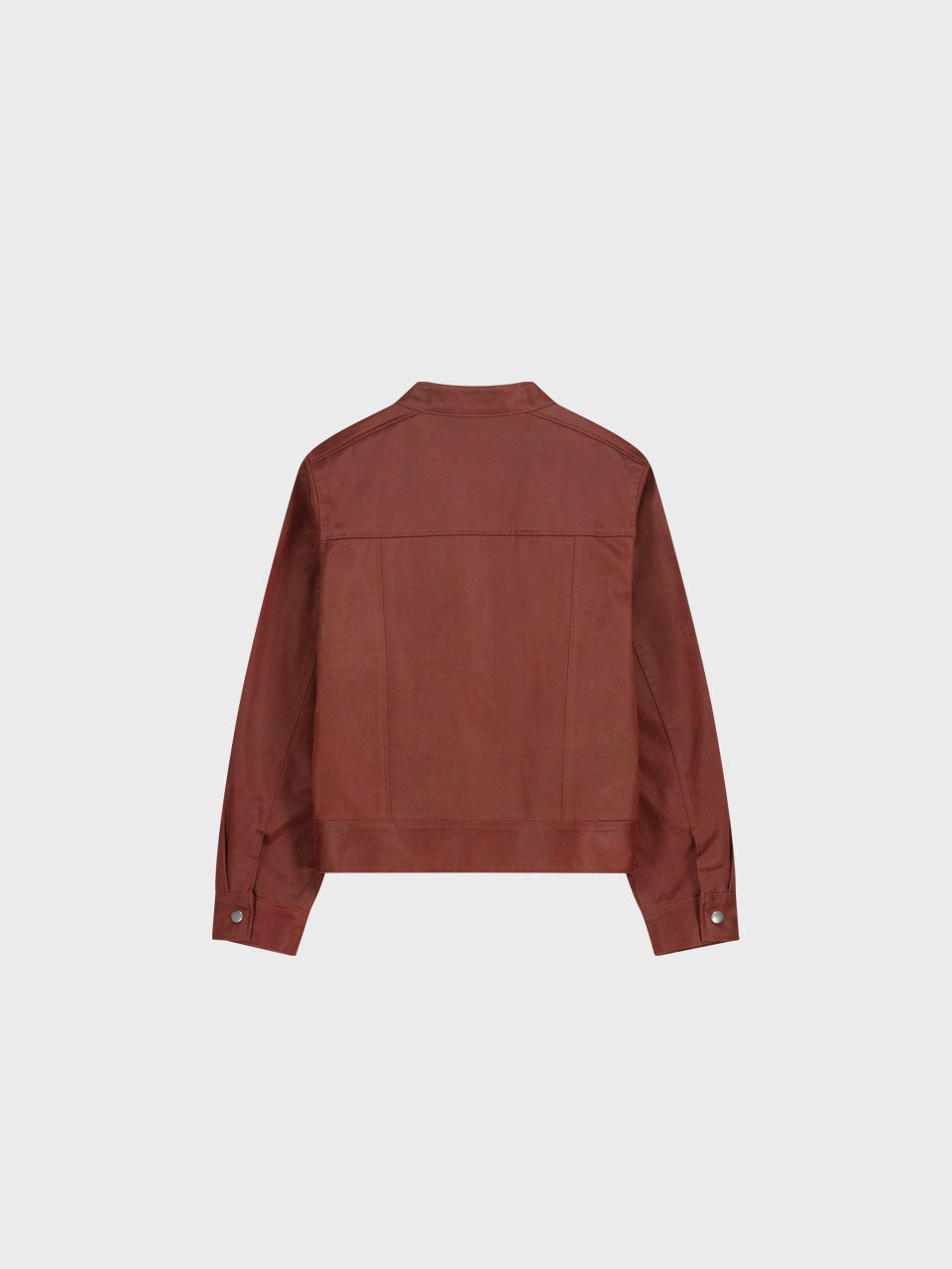 CRACK LEATHER BIKER JACKET_RED