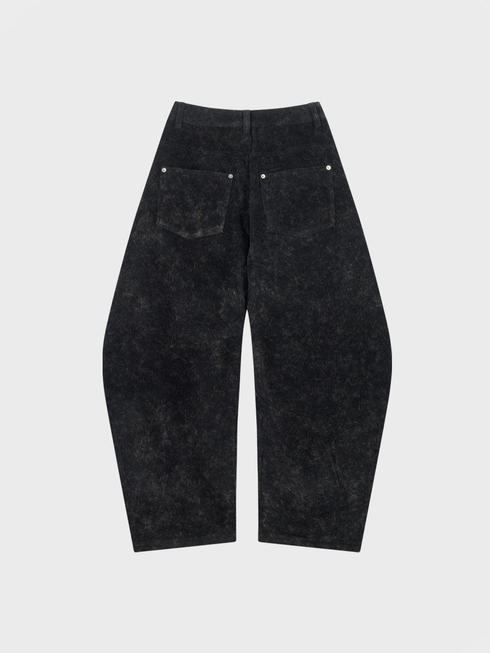 CURVED CORDUROY PANTS_BLACK