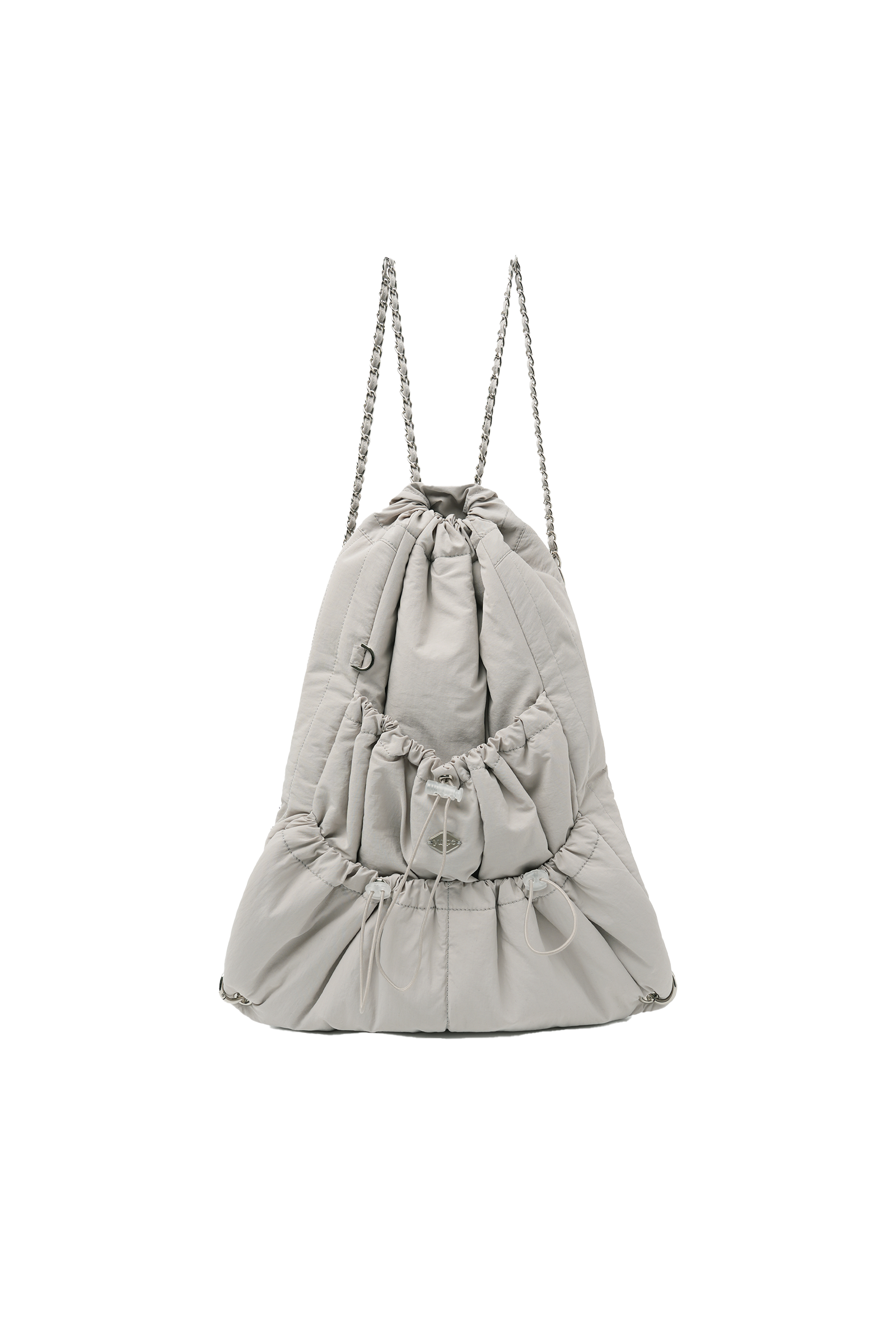 RIBBON CHAIN BACKPACK_GRIS