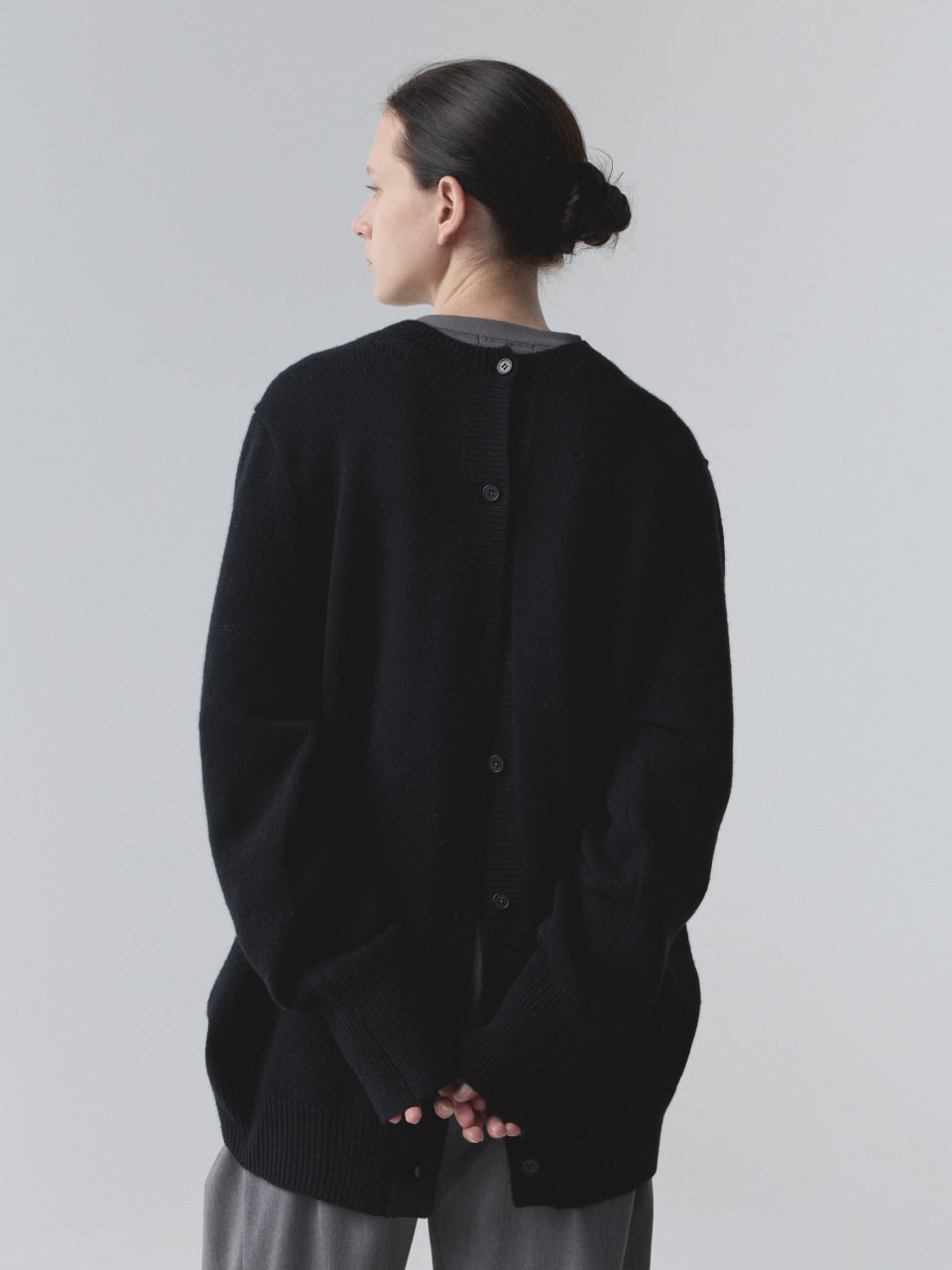 DOUBLEWAY CARDIGAN_BLACK