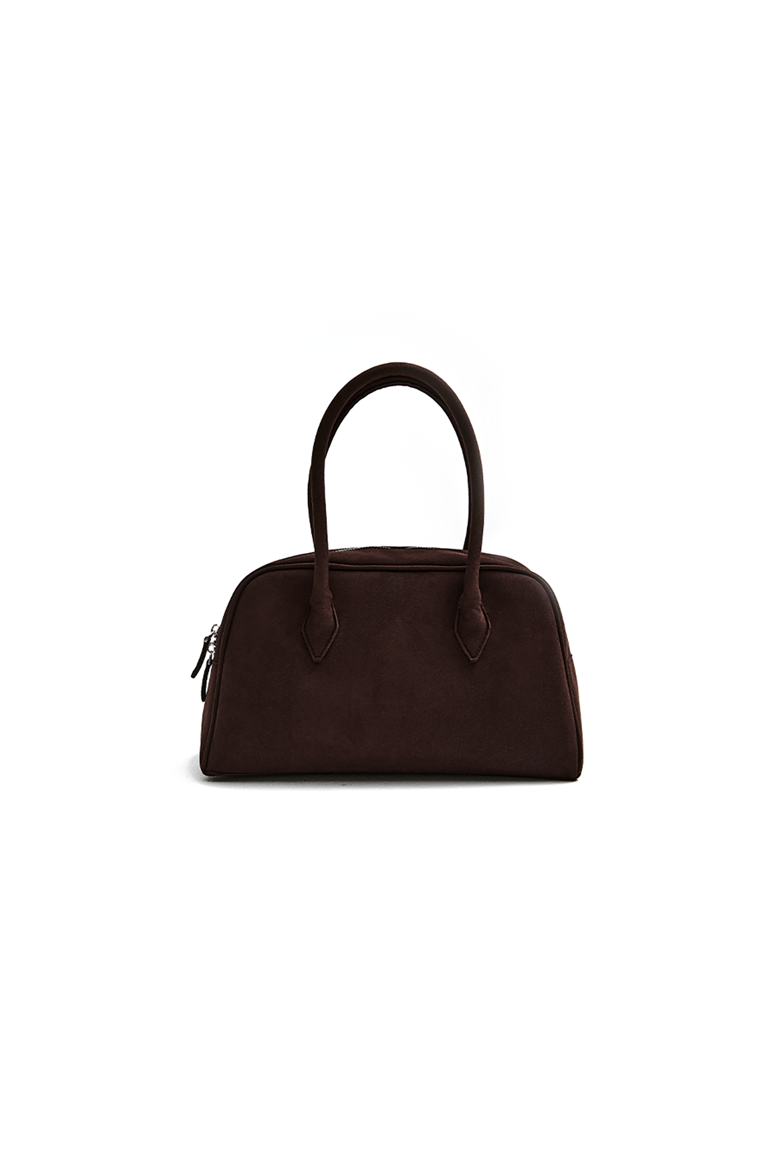 SMALL SUEDE HUG BAG_DARK BROWN