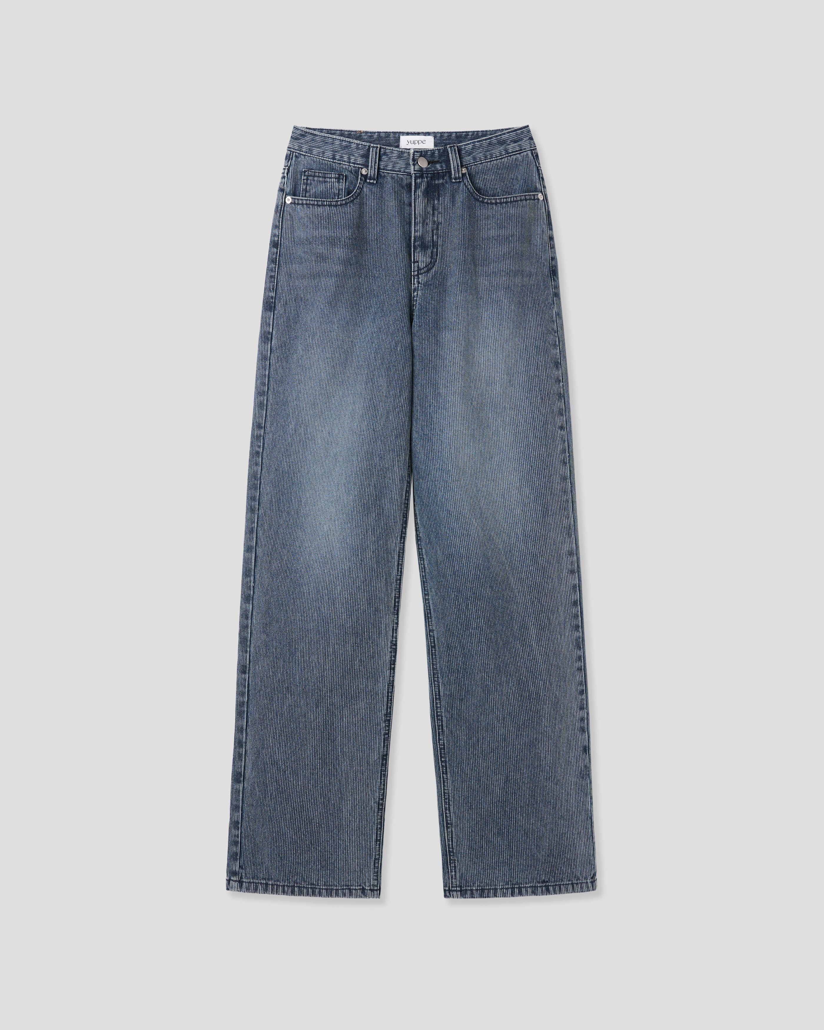 DENIM CORDUROY PANTS_BLUE