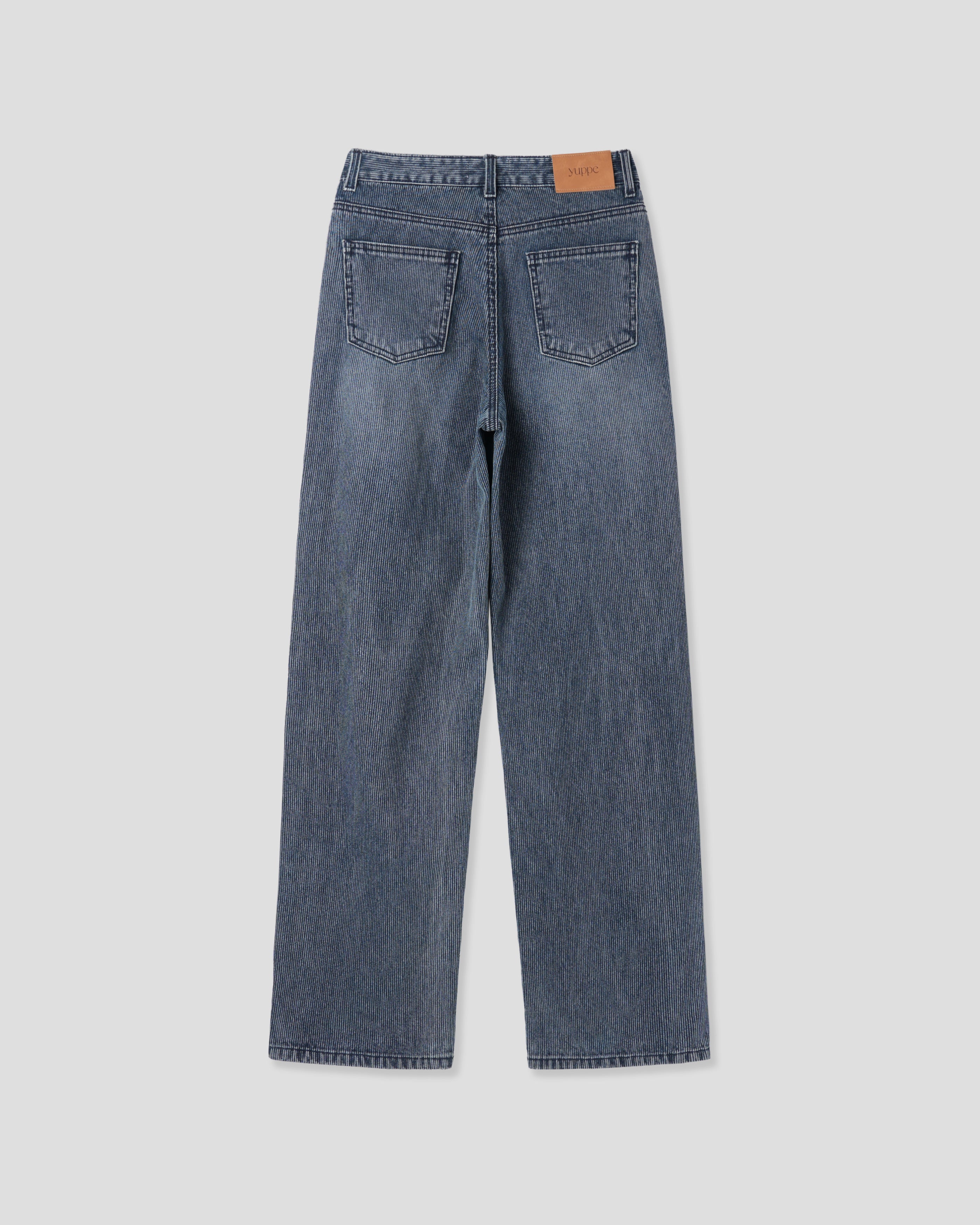 DENIM CORDUROY PANTS_BLUE