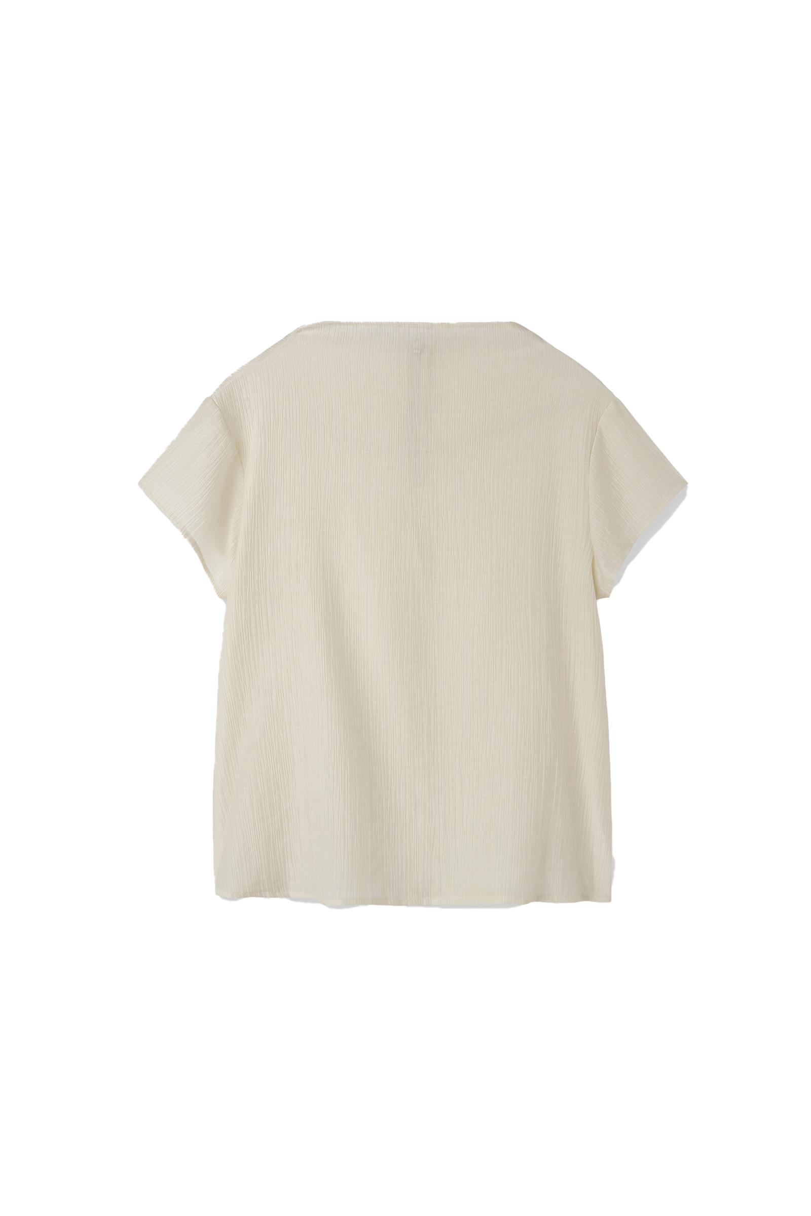PLEATED CAP SHIRT_IVORY