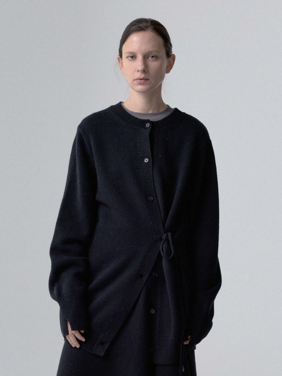 DOUBLEWAY CARDIGAN_BLACK