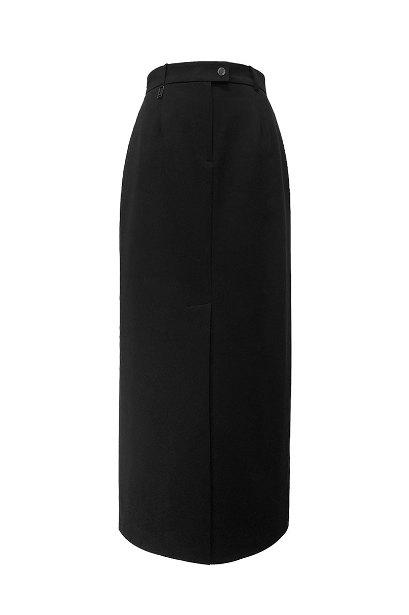 LUXE LONG SKIRT_NOIR