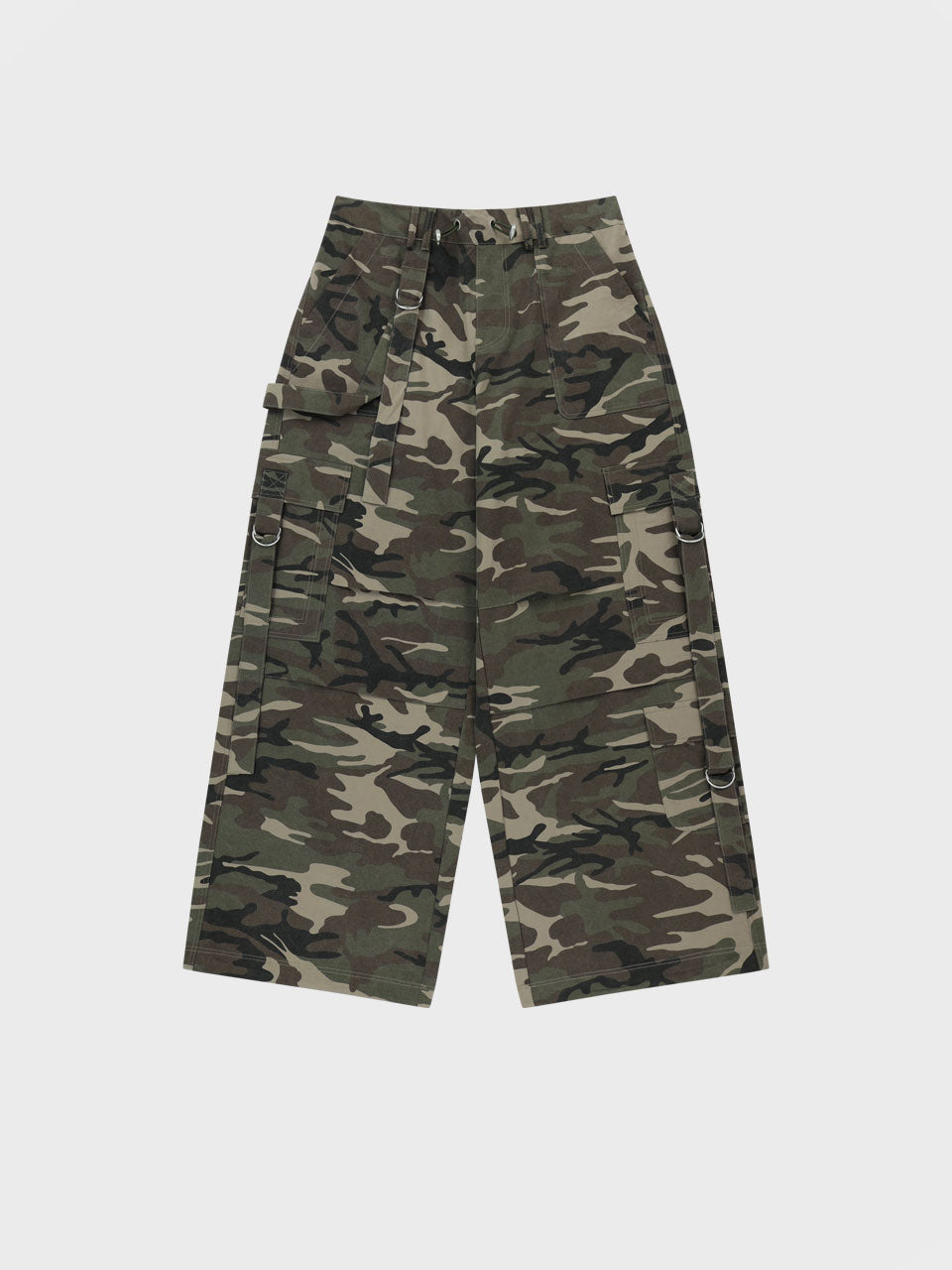 D-RING CARGO PANTS_CAMOUFLAGE BEIGE