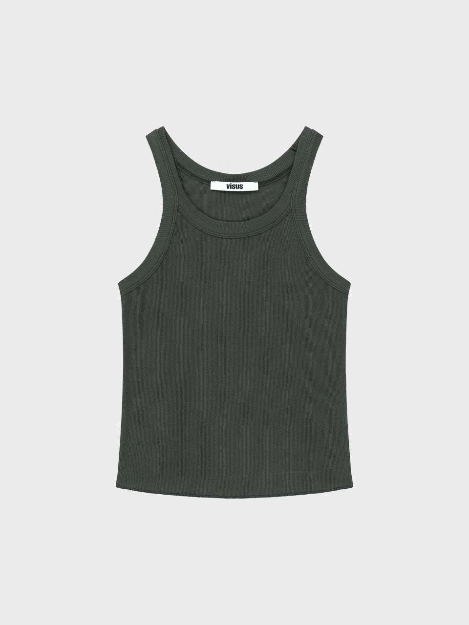 COTTON SLEEVELESS TOP_CHARCOAL