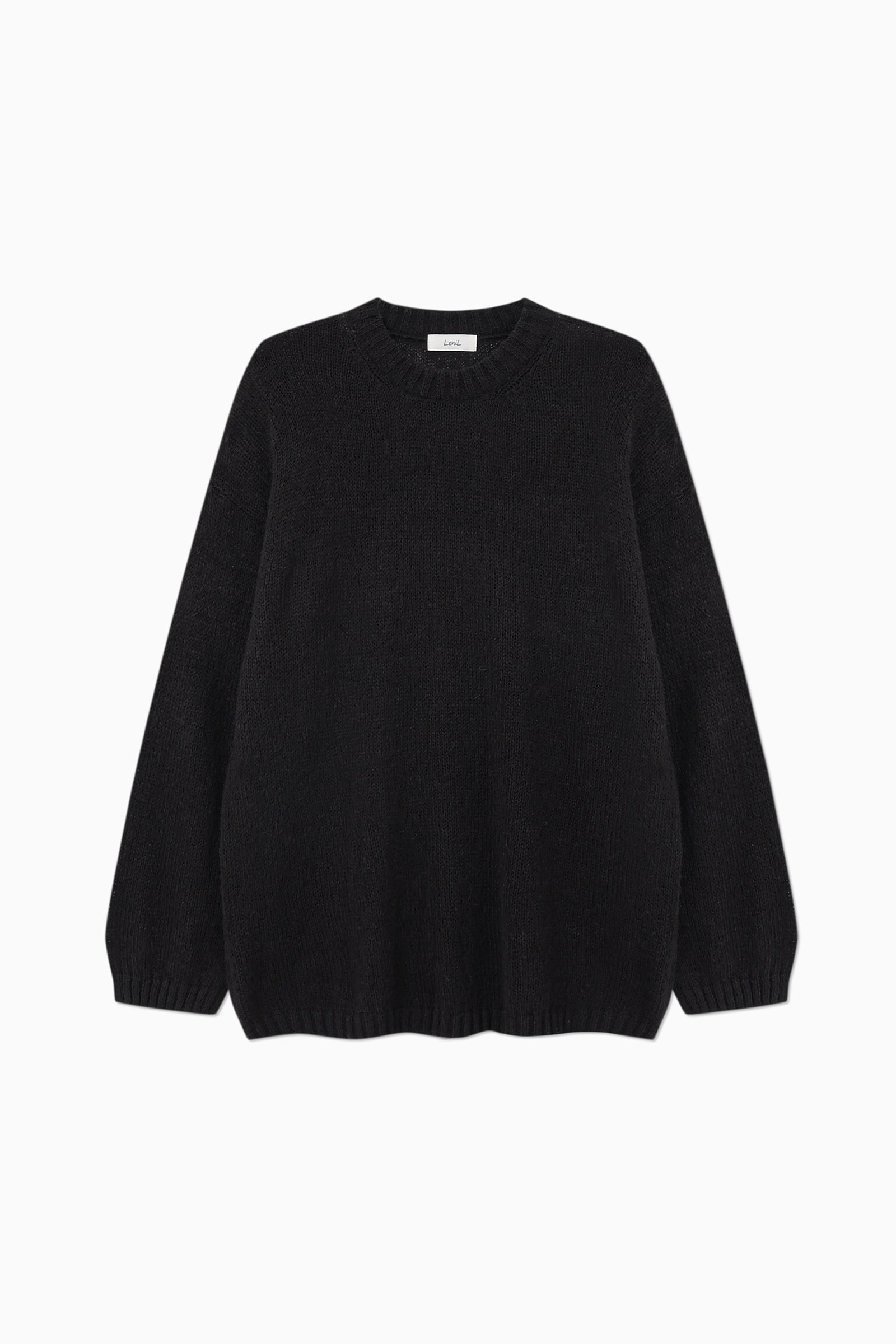 POND MOHAIR KNIT_BLACK