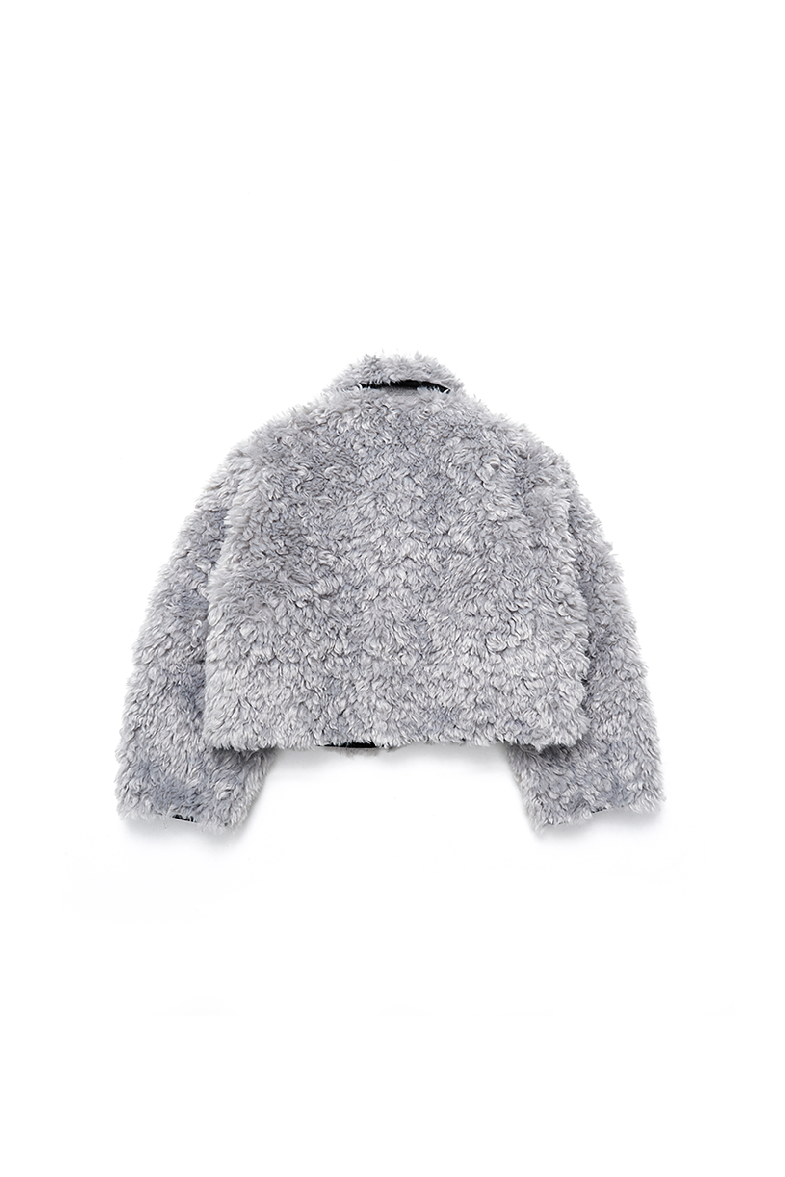 BÉBÉ FUR SHEARING JACKET_GREY