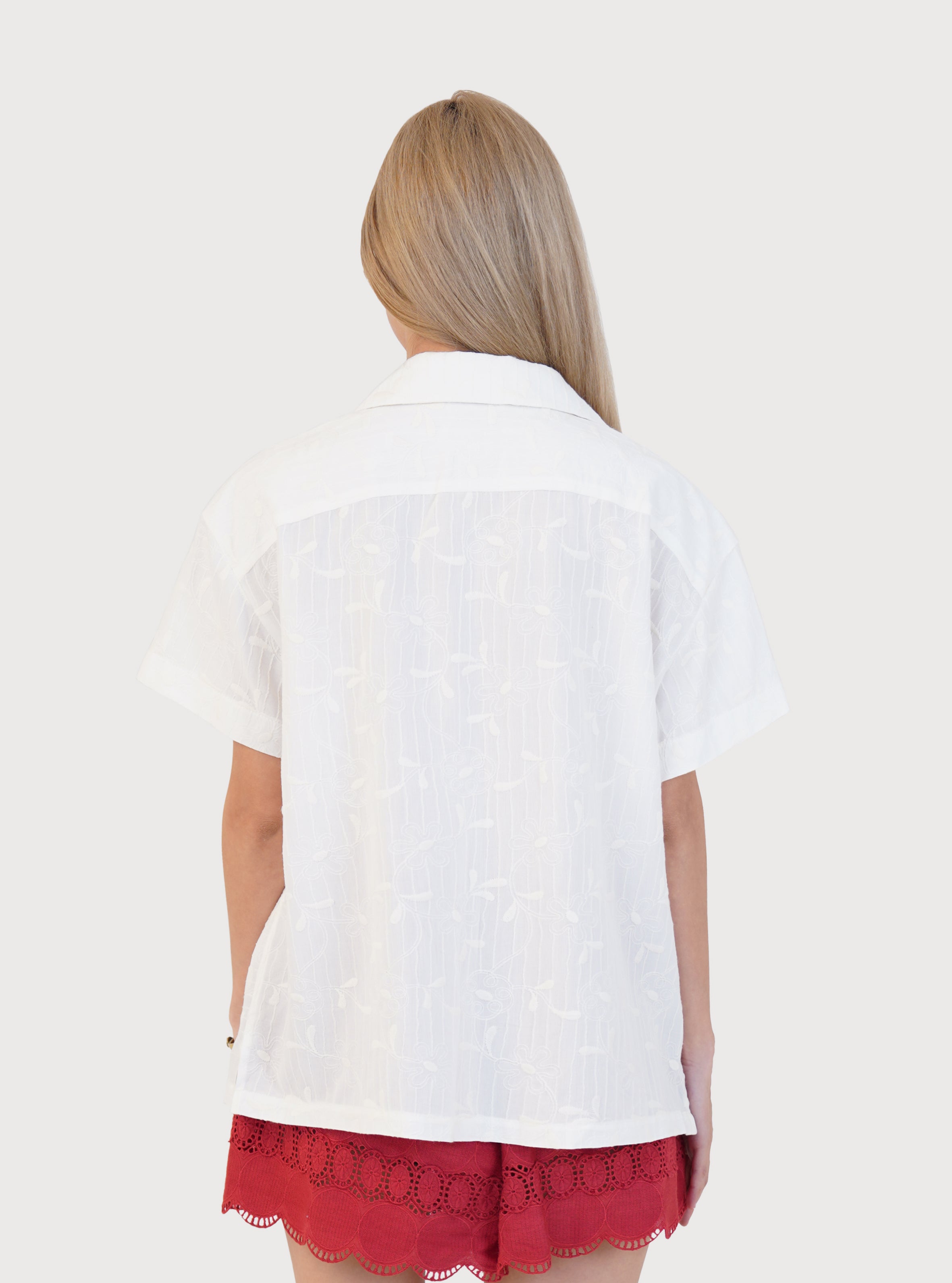 JACQUARD SUMMER SHIRT_IVORY