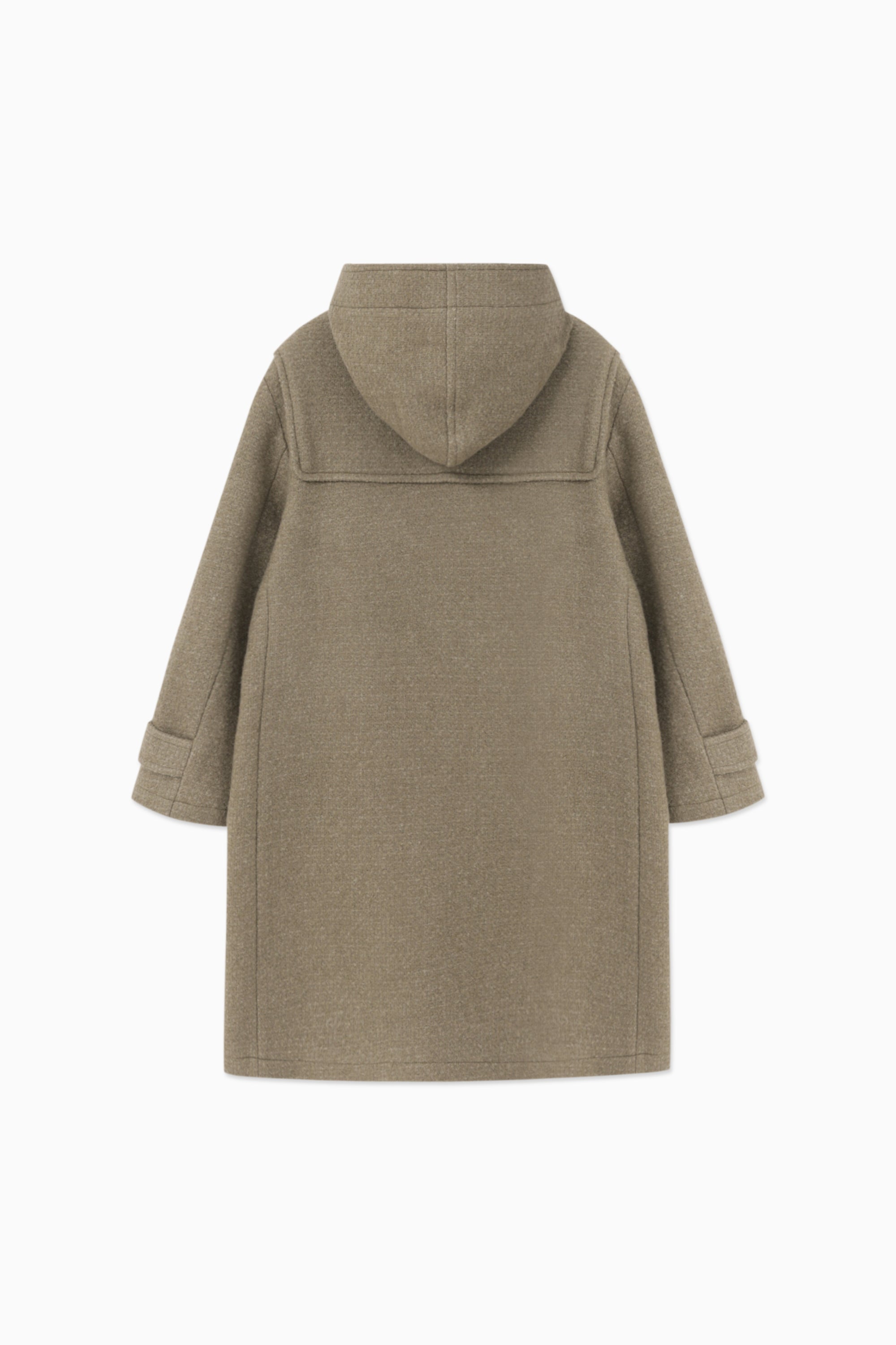 ANGORA TOI HOODED DUFFLE COAT_KHAKI BEIGE