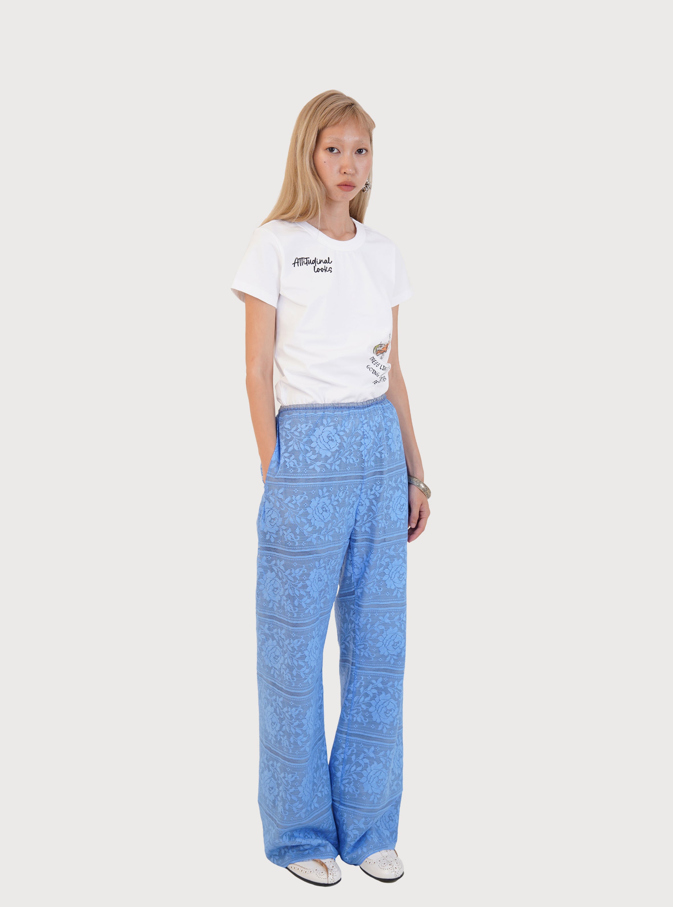 AKOL, PANTALON EASY LACE_BLEU