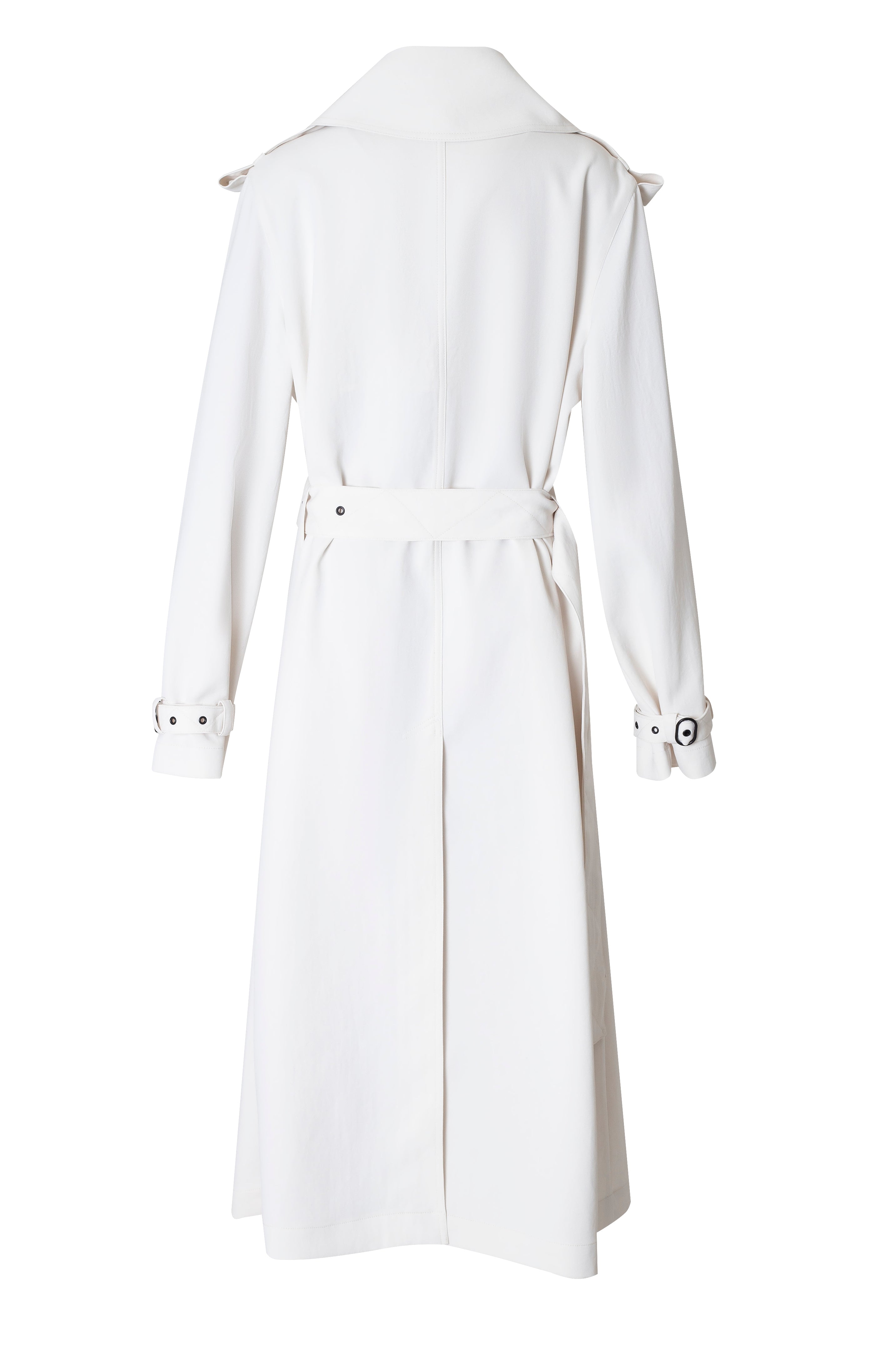 OCTOBER SECOND, MAXI TRENCH COAT_IVOIRE