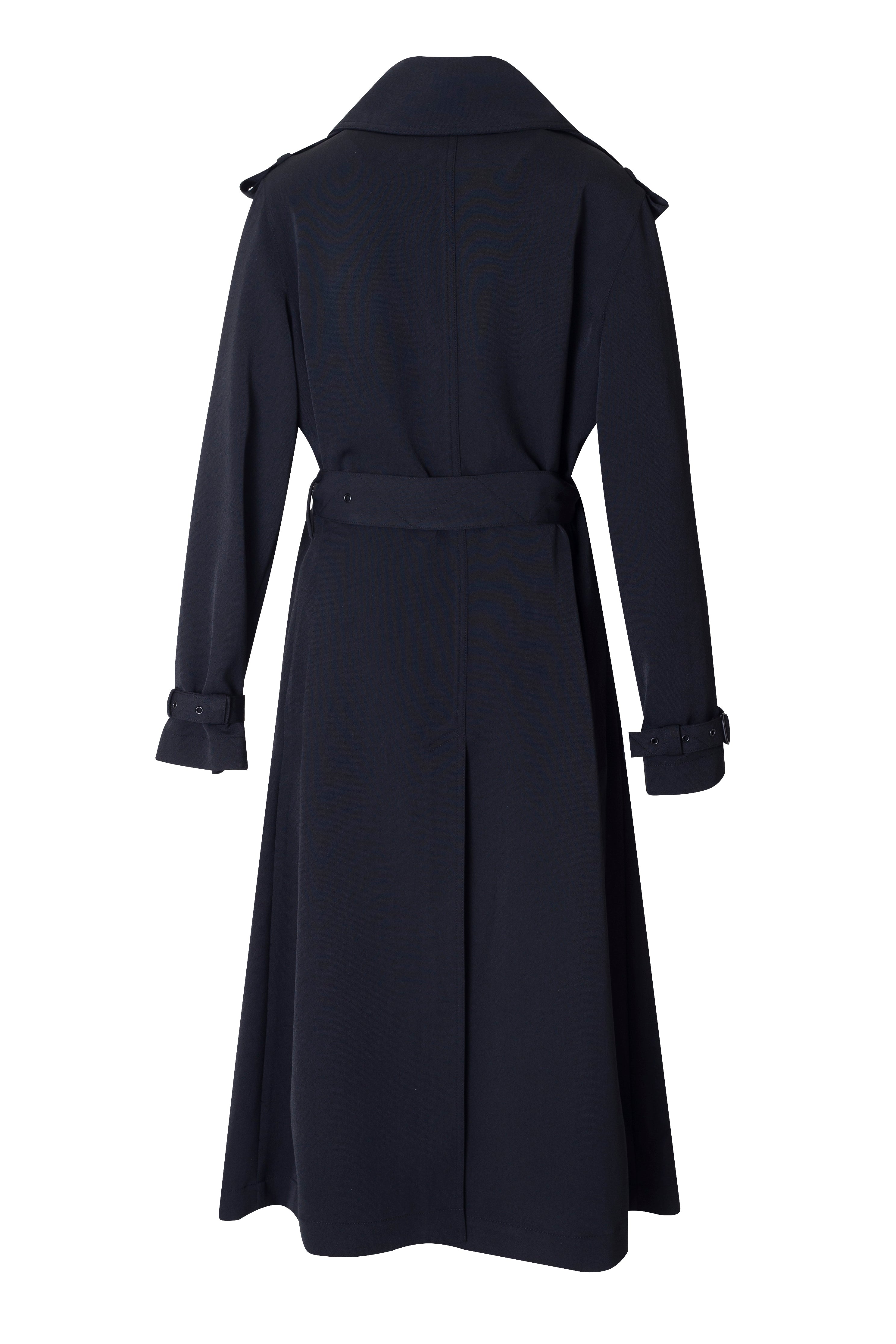 OCTOBER SECOND, MAXI TRENCH COAT_NOIR