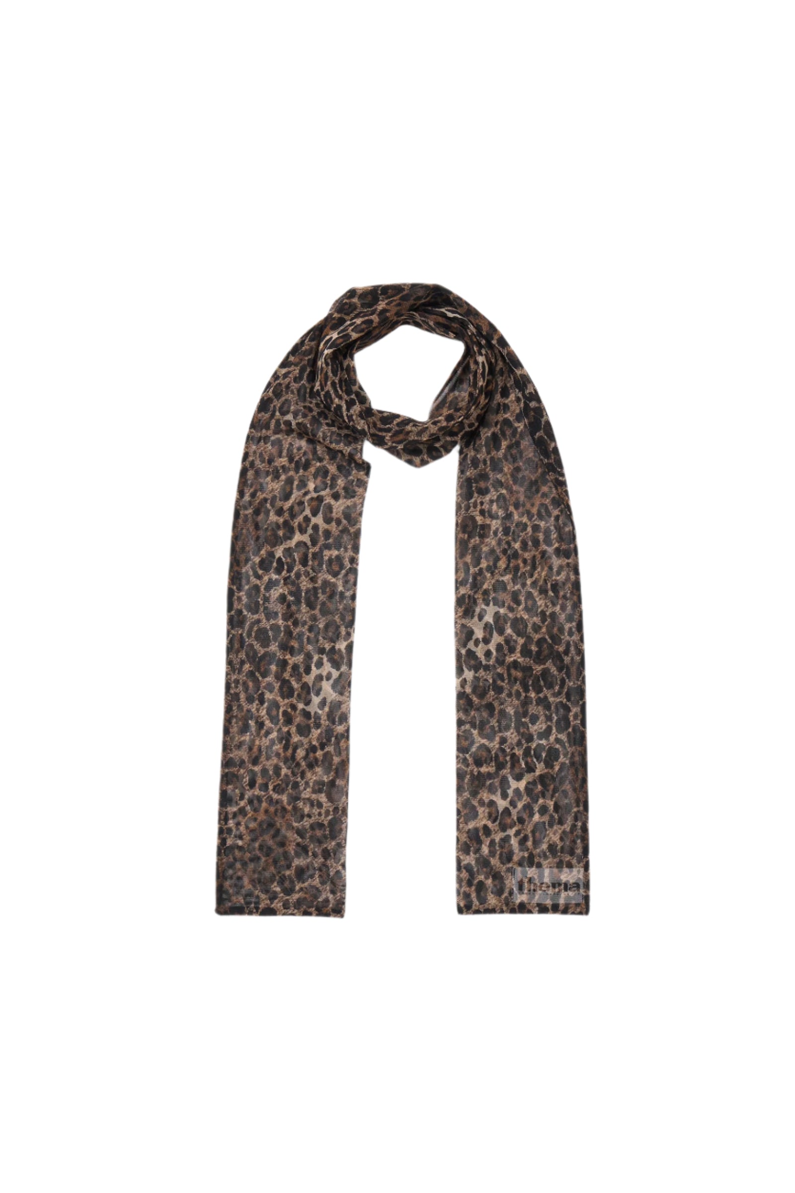 LEOPARD MESH LONG SCARF_LEOPARD