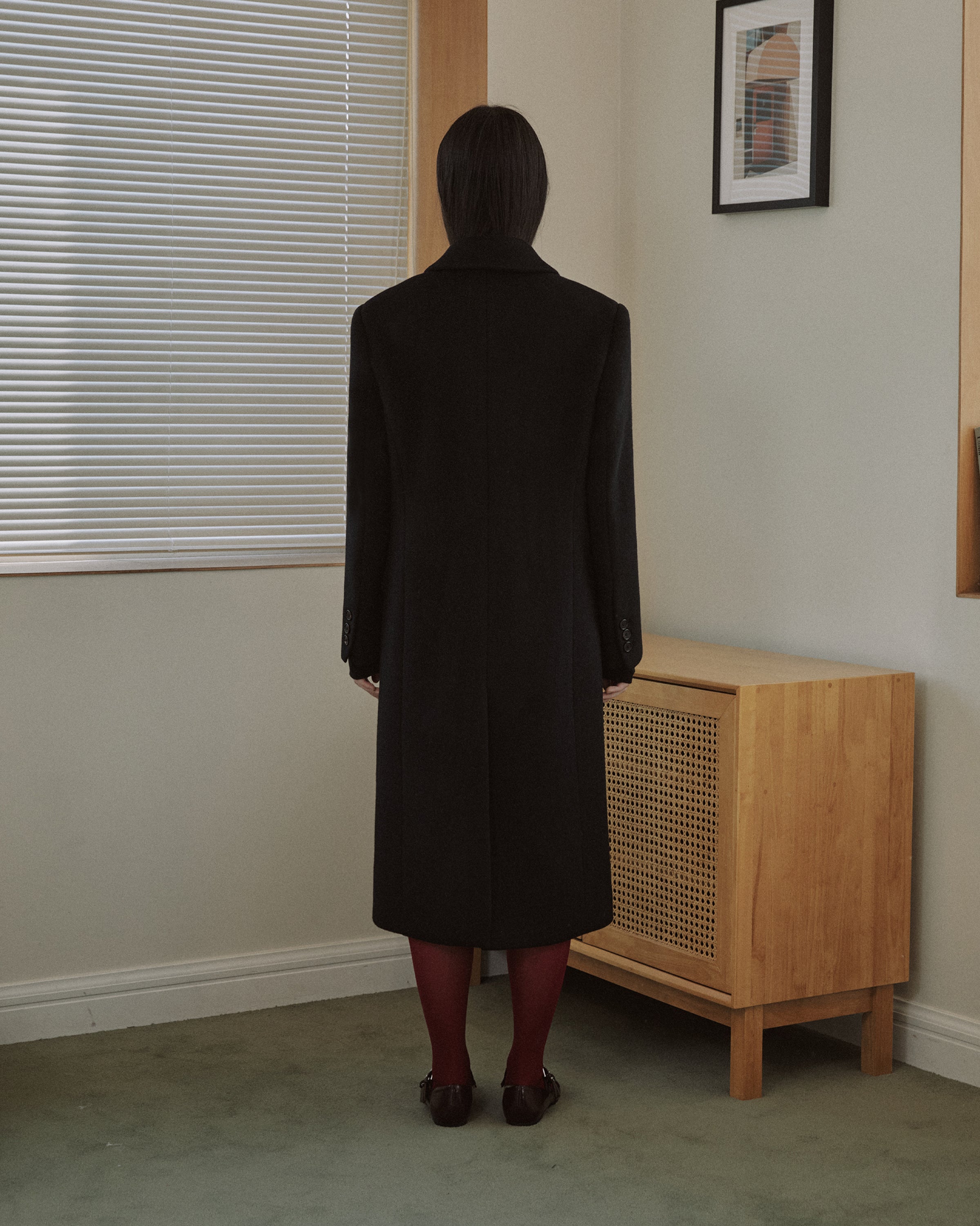 TAILORED WOOL SINGLE COAT_BLACK