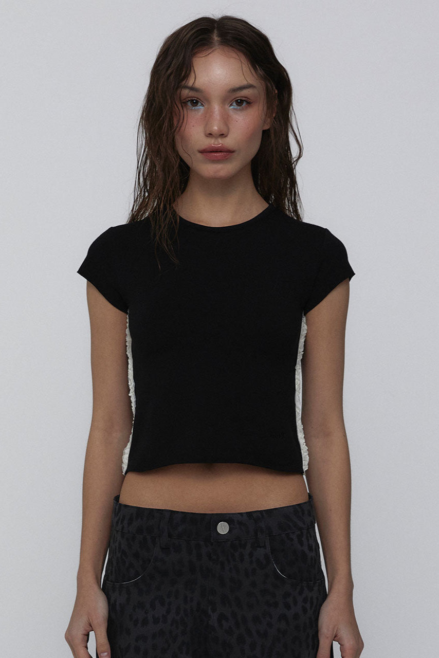  LACE BABY T-SHIRTS_NOIR