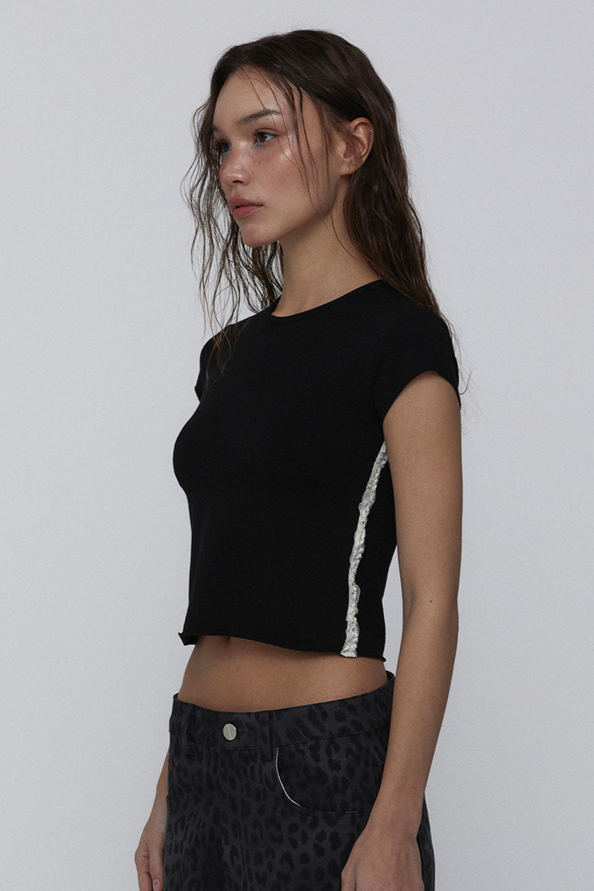  LACE BABY T-SHIRTS_NOIR