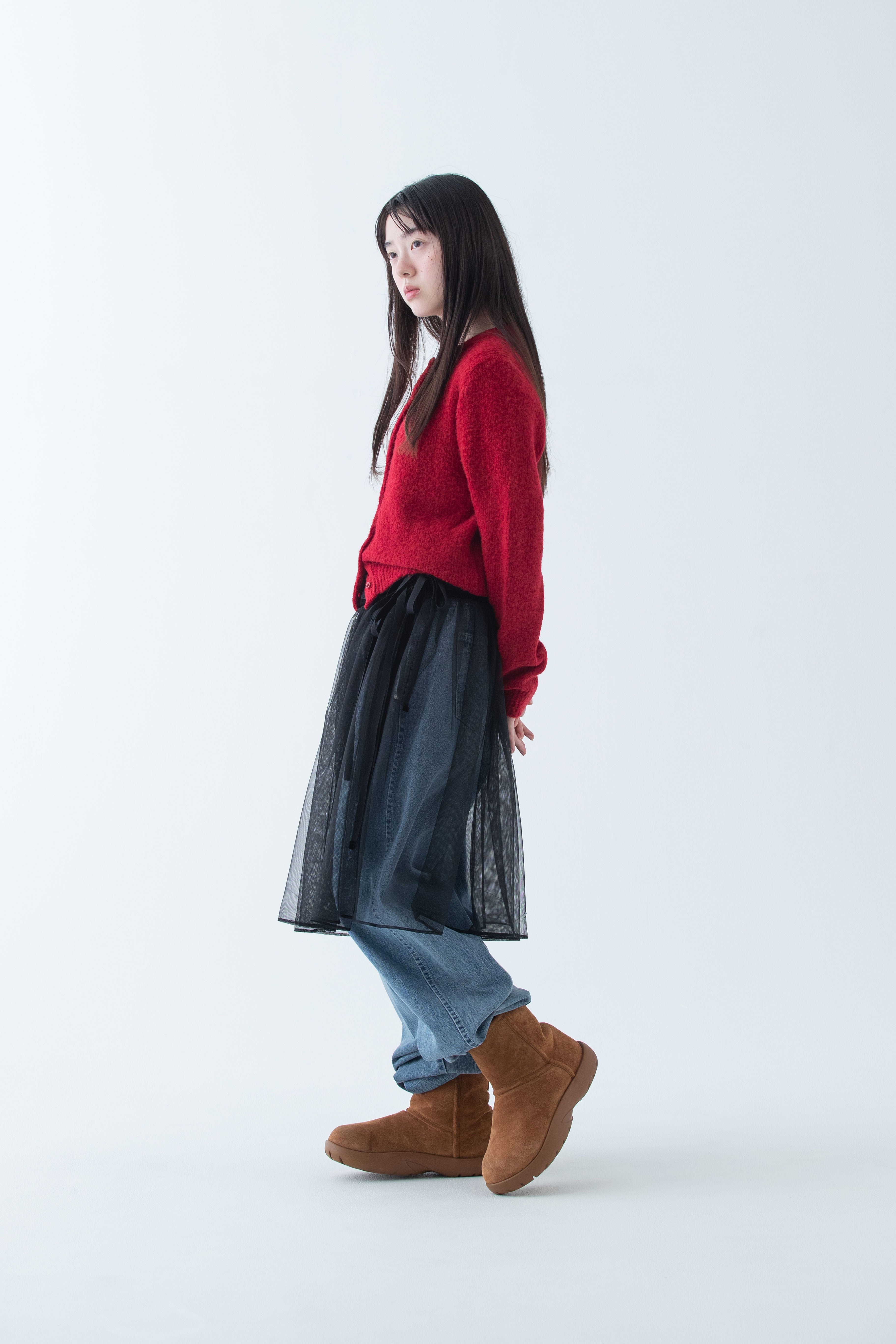 POINT BELT WRAP SKIRT_BLACK