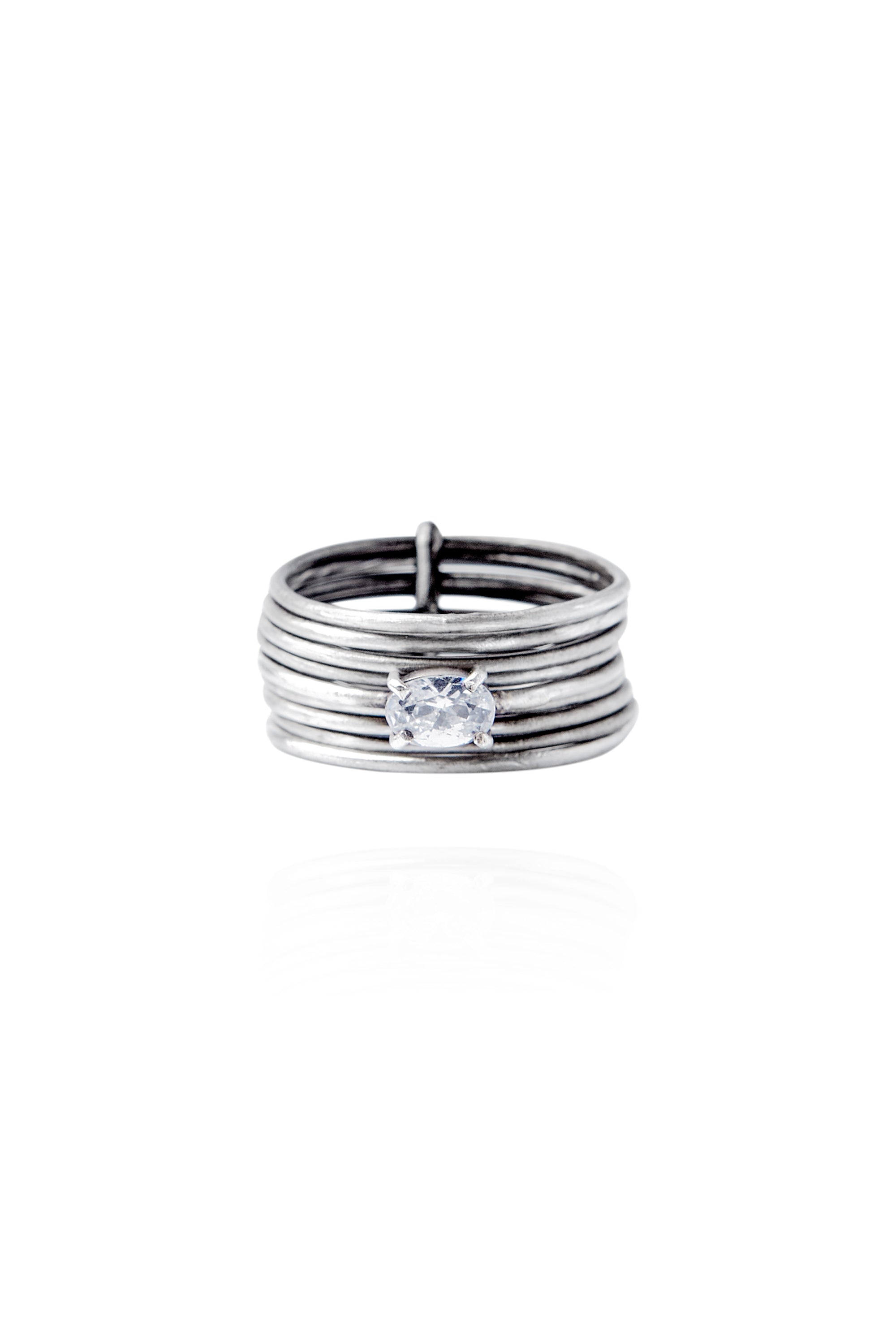 MOONLIGHT STONE, BAGUE ORBIT_BLANC SCINTILLANT