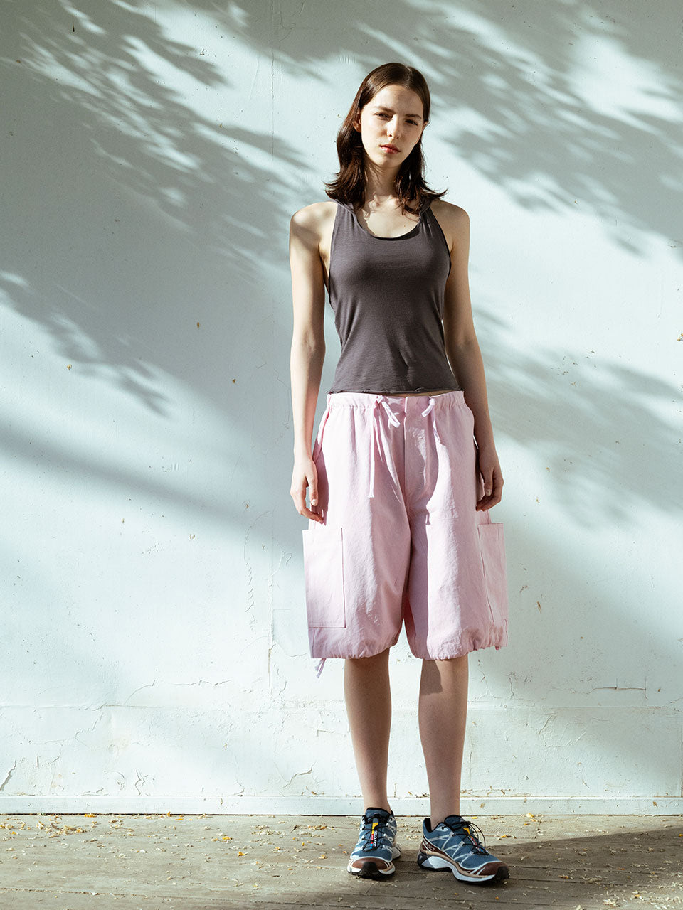 LOW WAIST CARGO SHORTS_ORCHID PINK