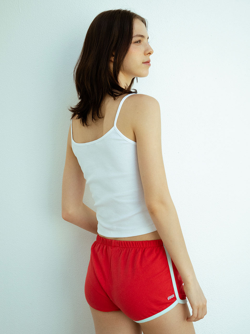 VISUS, MINI SHORT_ROUGE VIF